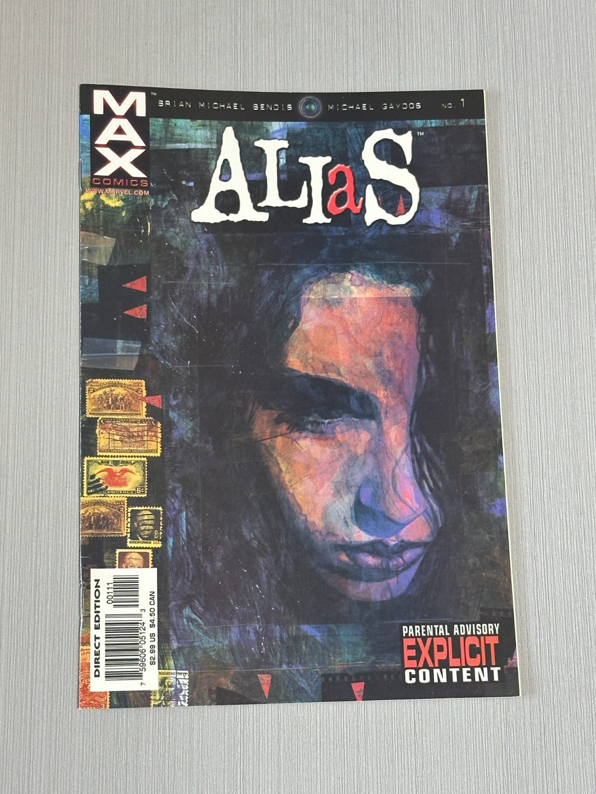 Alias #1 2001 1st Jessica Jones Brian Michael Bendis David Mack Marvel MAX Key