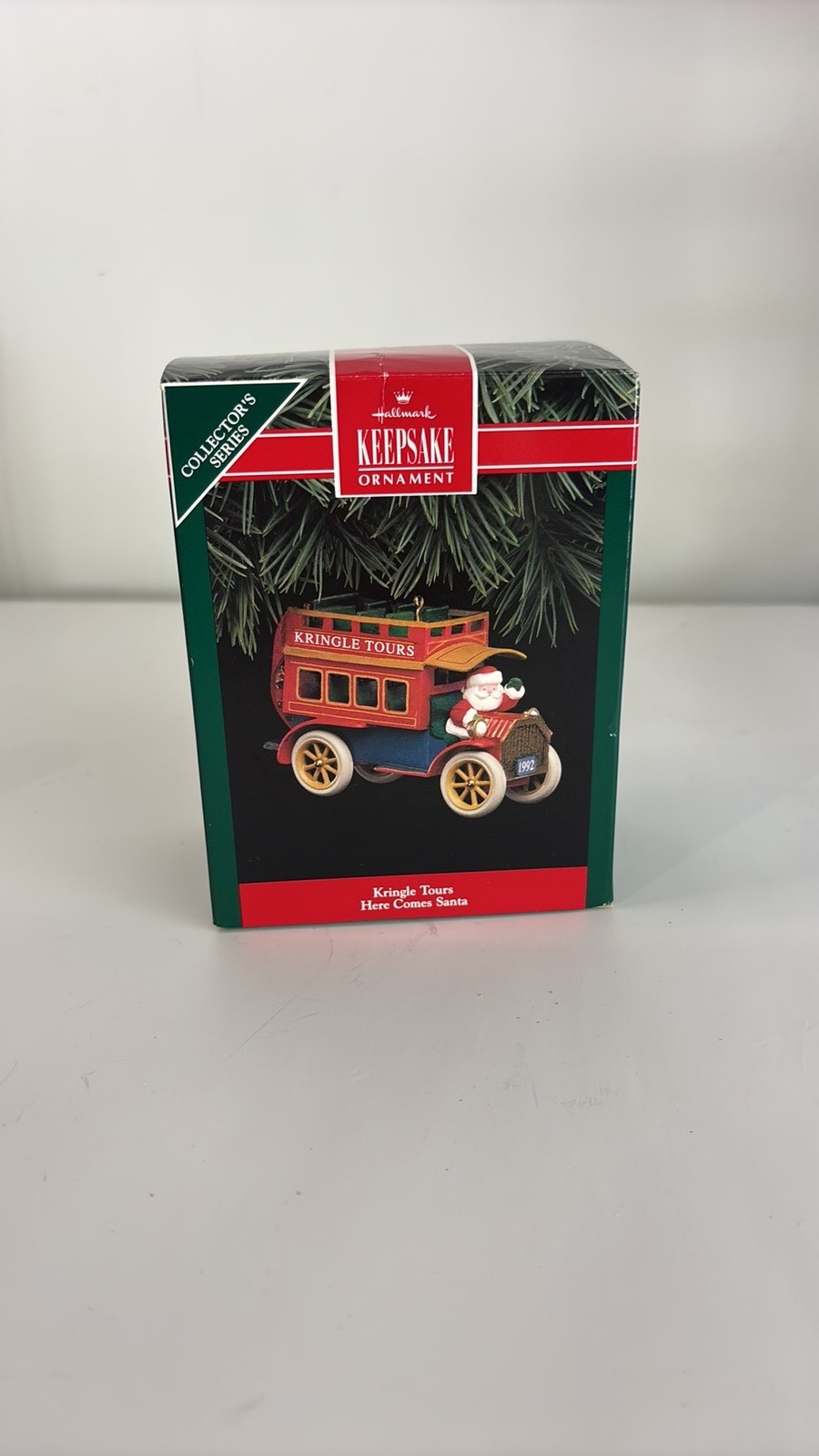 1992 Hallmark Keepsake Ornament Kringle Tours Here Comes Santa Series #14