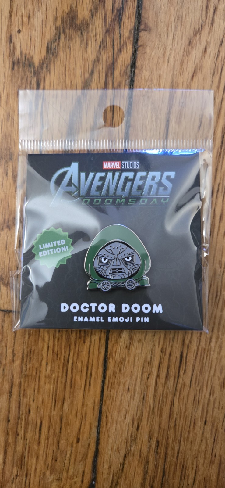 NYCC 2026 LE 100% Soft Marvel Doctor Doom Doomsday Enamel Pin NWT