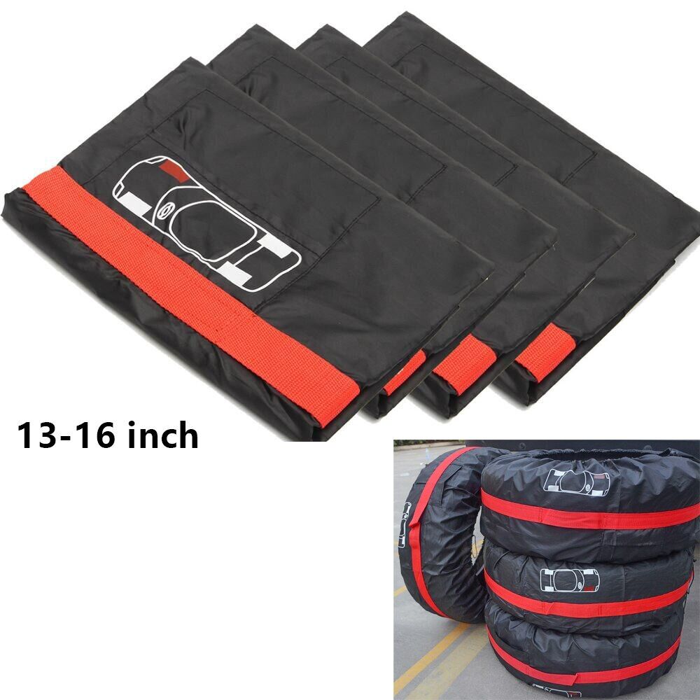 4Pcs/Lot Car Spare Tire Cover Case Polyester Auto Wheel Tires Storage Bags