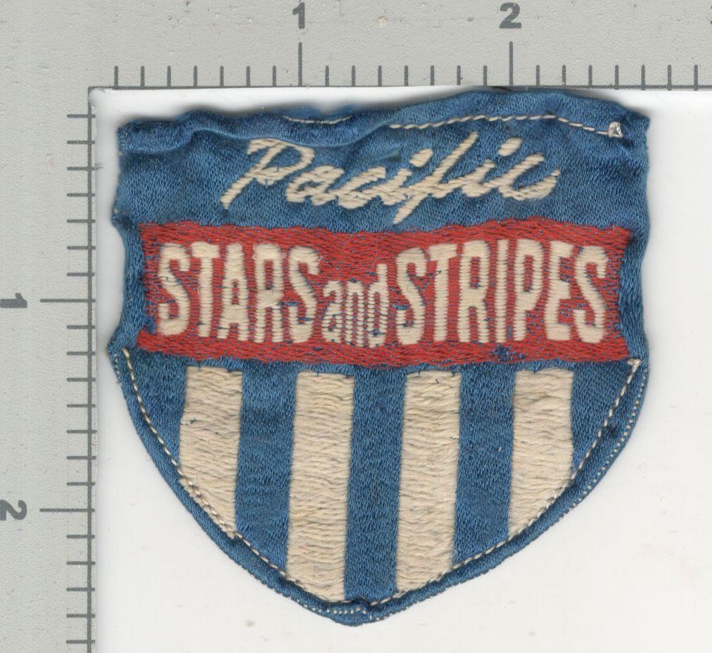 Japan Made WW 2 Pacific Stars and Stripes Silk Patch Inv# K4556