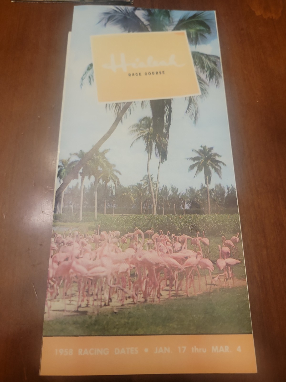 Hialeah Florida Race Course 1958 Schedule Brochure