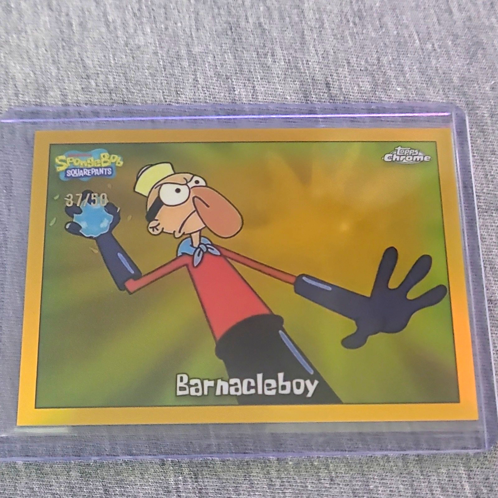 Topps 2025 Chrome SpongeBob 25th Anniversary #7 Barnacleboy 37/50