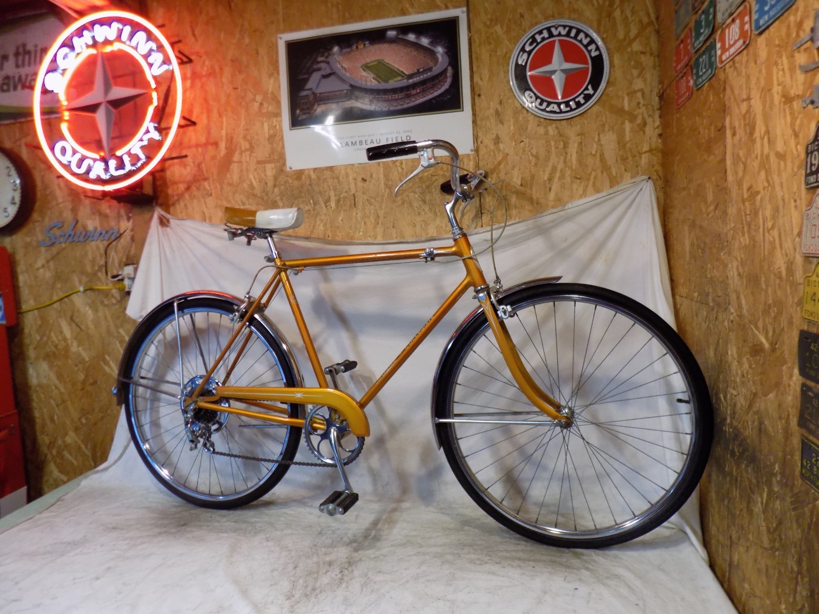 1965 SCHWINN COLLEGIATE COPPERTONE GOLD 5-SPEED BIKE RACER SPEEDSTER SPRINT 65