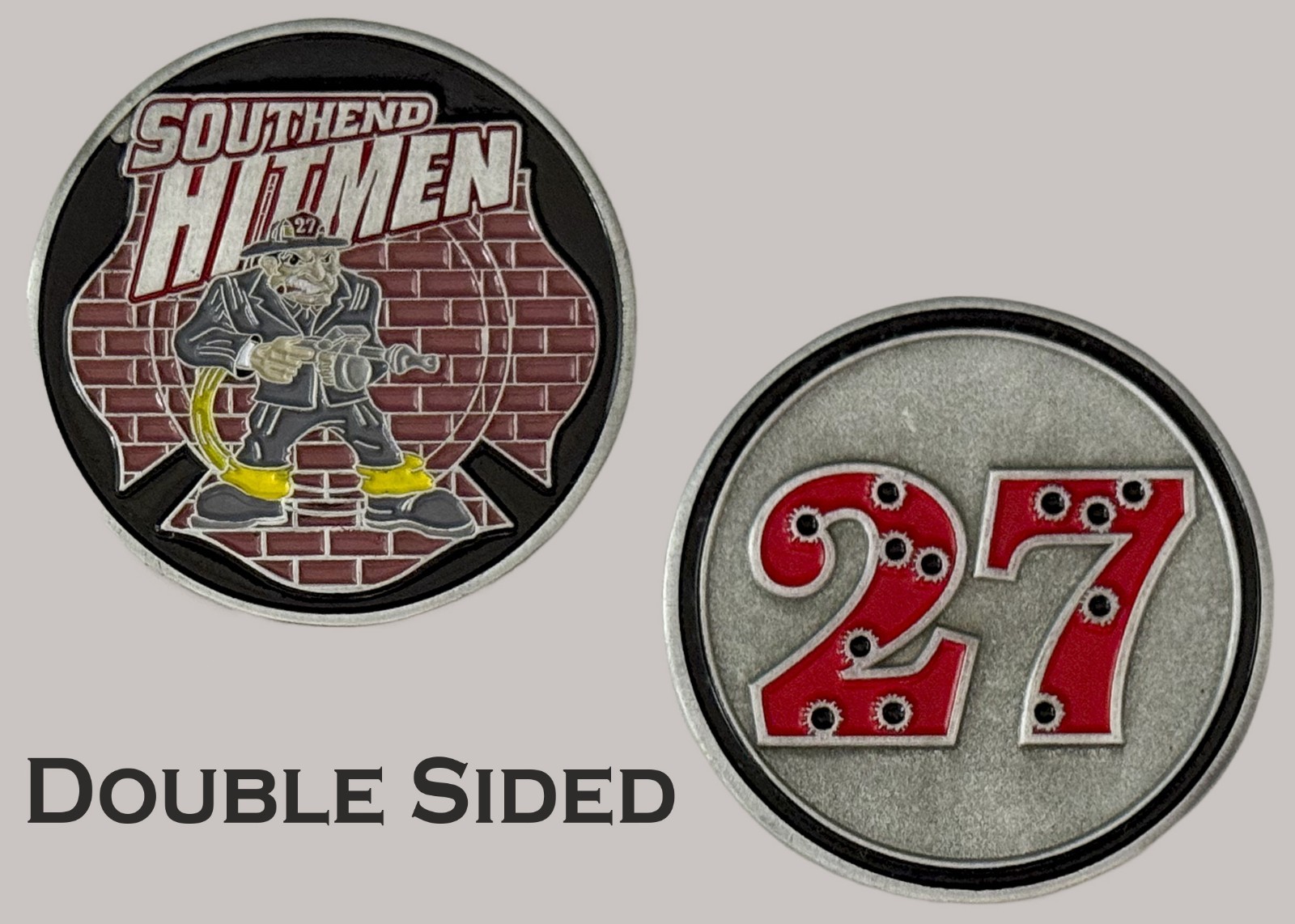Southend Hitmen Station 27 Fire Department Challenge Coin  J#24