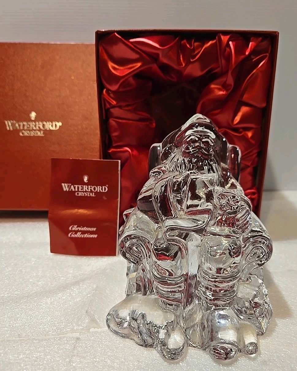 Waterford Crystal Christmas Collection - Santa With Presents - w/ Original BOX 