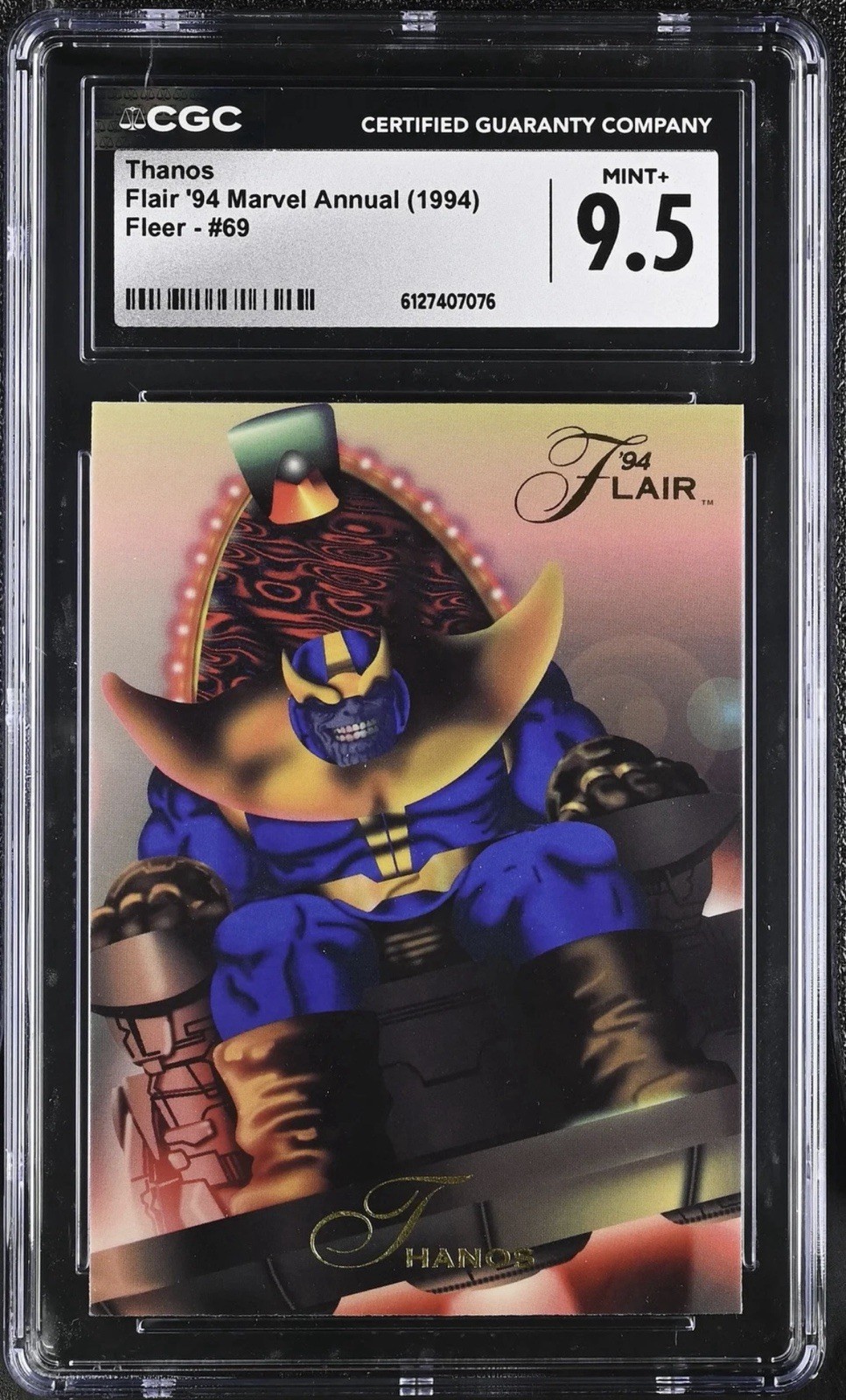 1994 Fleer Flair '94 Marvel Annual Thanos #69 CGC 9.5 (POP 1) MARVEL FRANCHISE