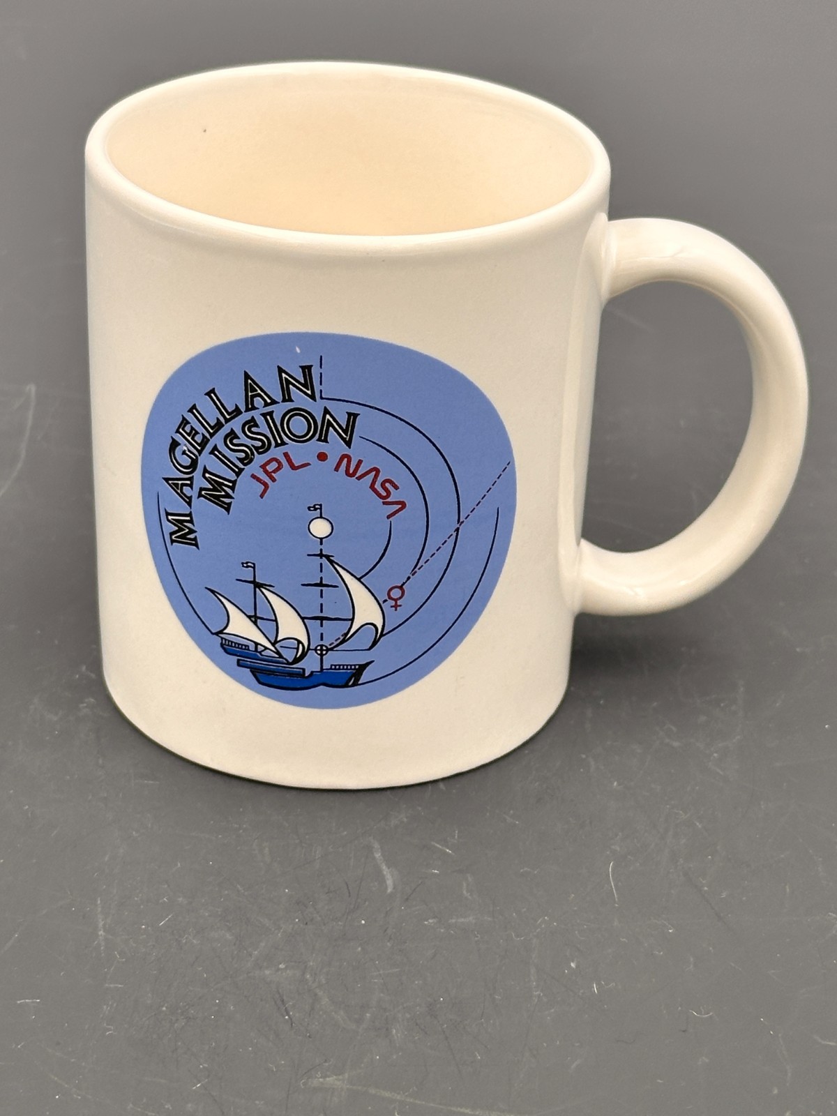 Vintage NASA JPL Magellan Mission Coffee Mug Ceramic Venus Radar Mapping