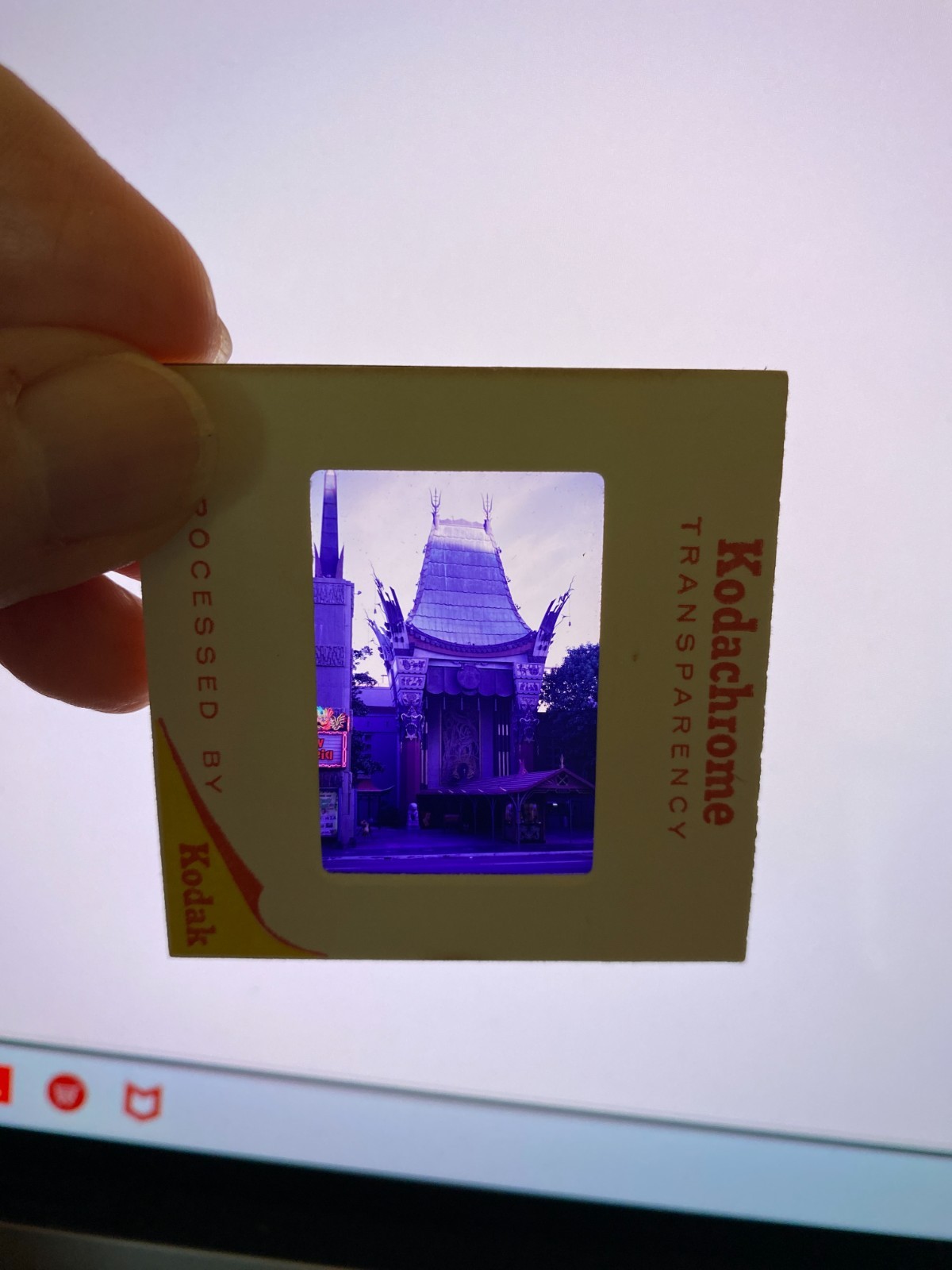 Grauman\'s Chinese Theatre Hollywood Nov. 1967 film slide