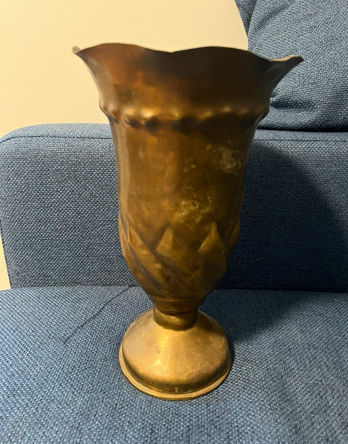 WW2 trench art vase shell dated 1941
