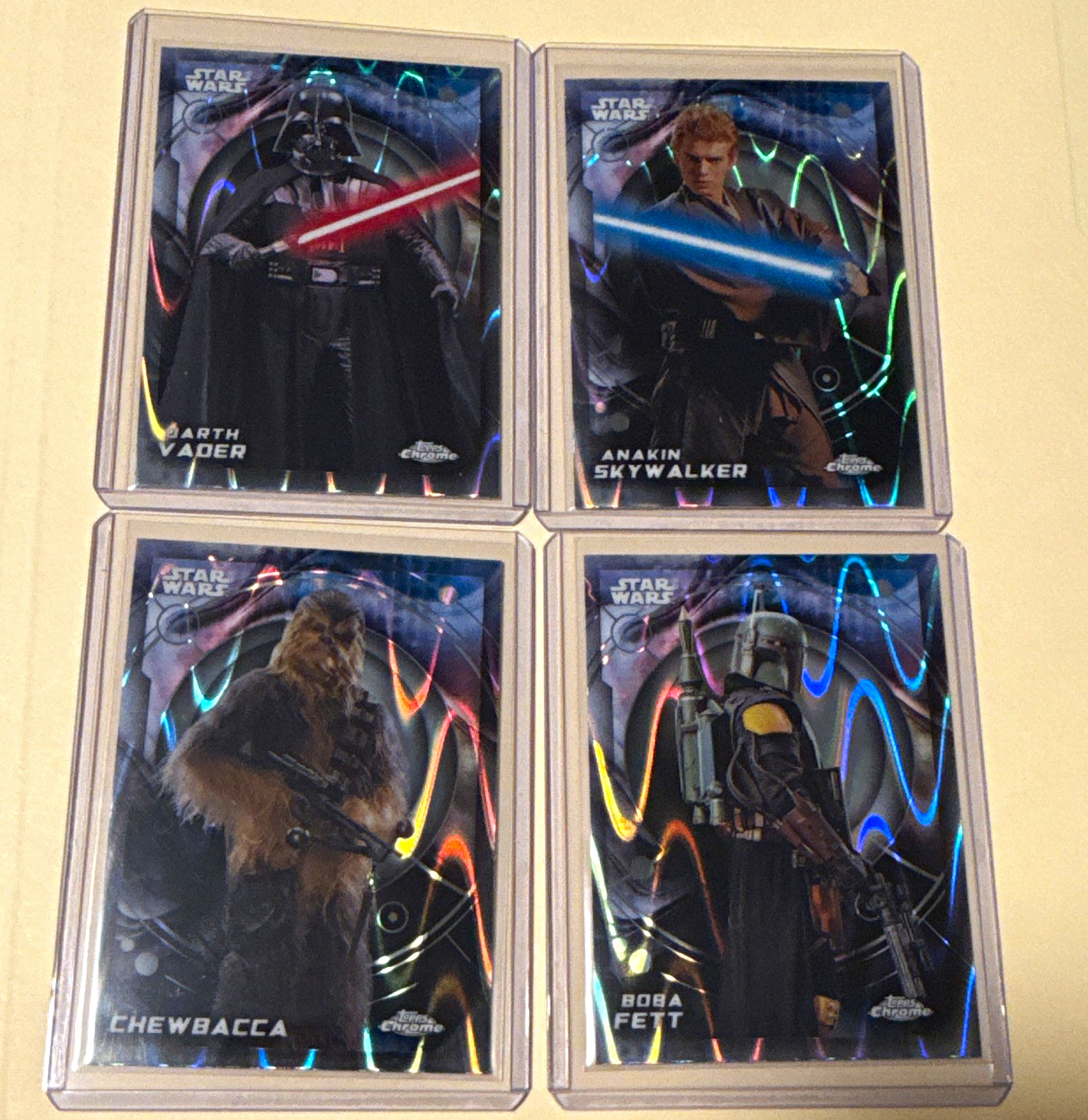 Topps 2026 Star Wars Chrome 14-Card Lot Ft. Raywave Darth Vader and Anakin