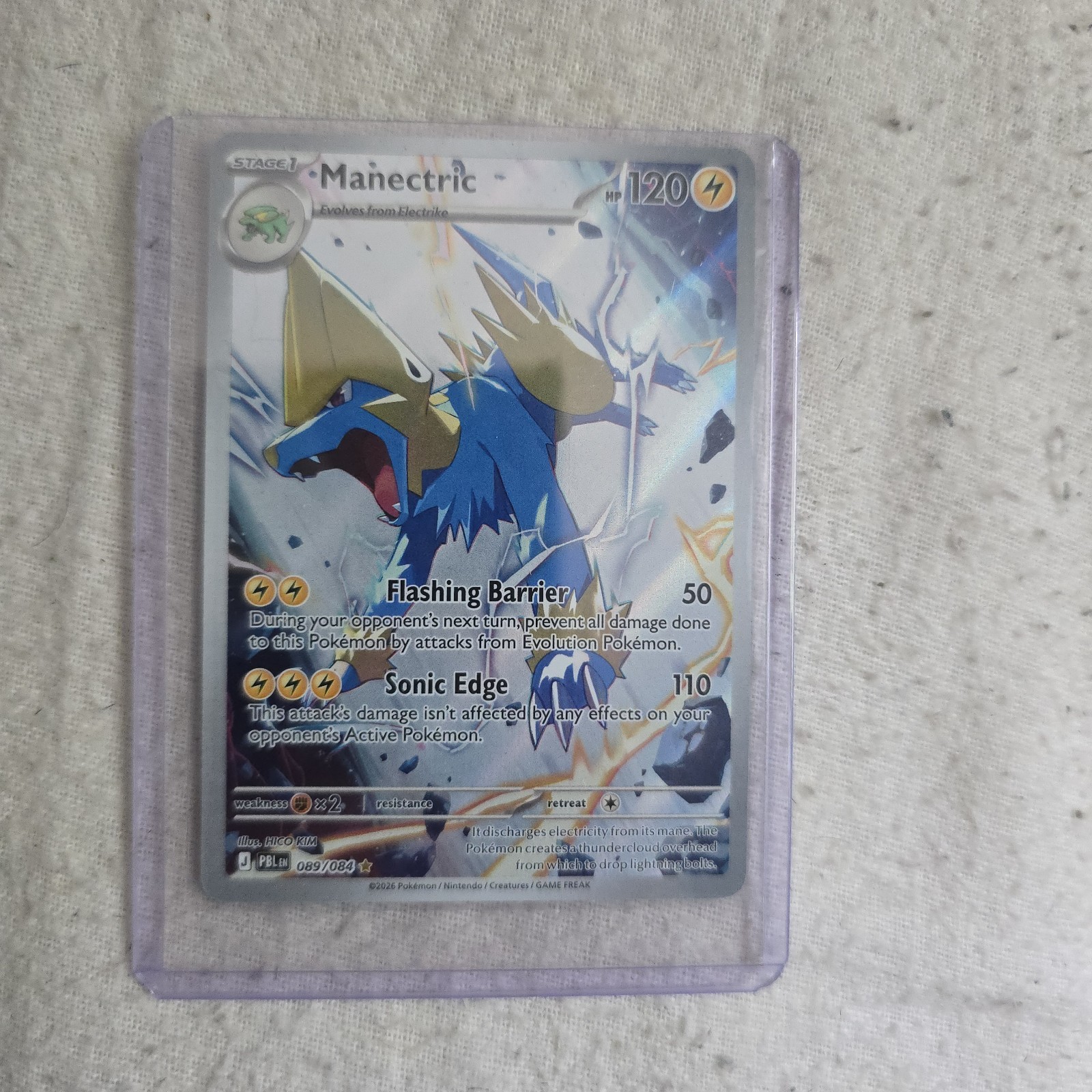 Pokémon TCG Manectric 089/084 Illustration Rare Pitch Black English