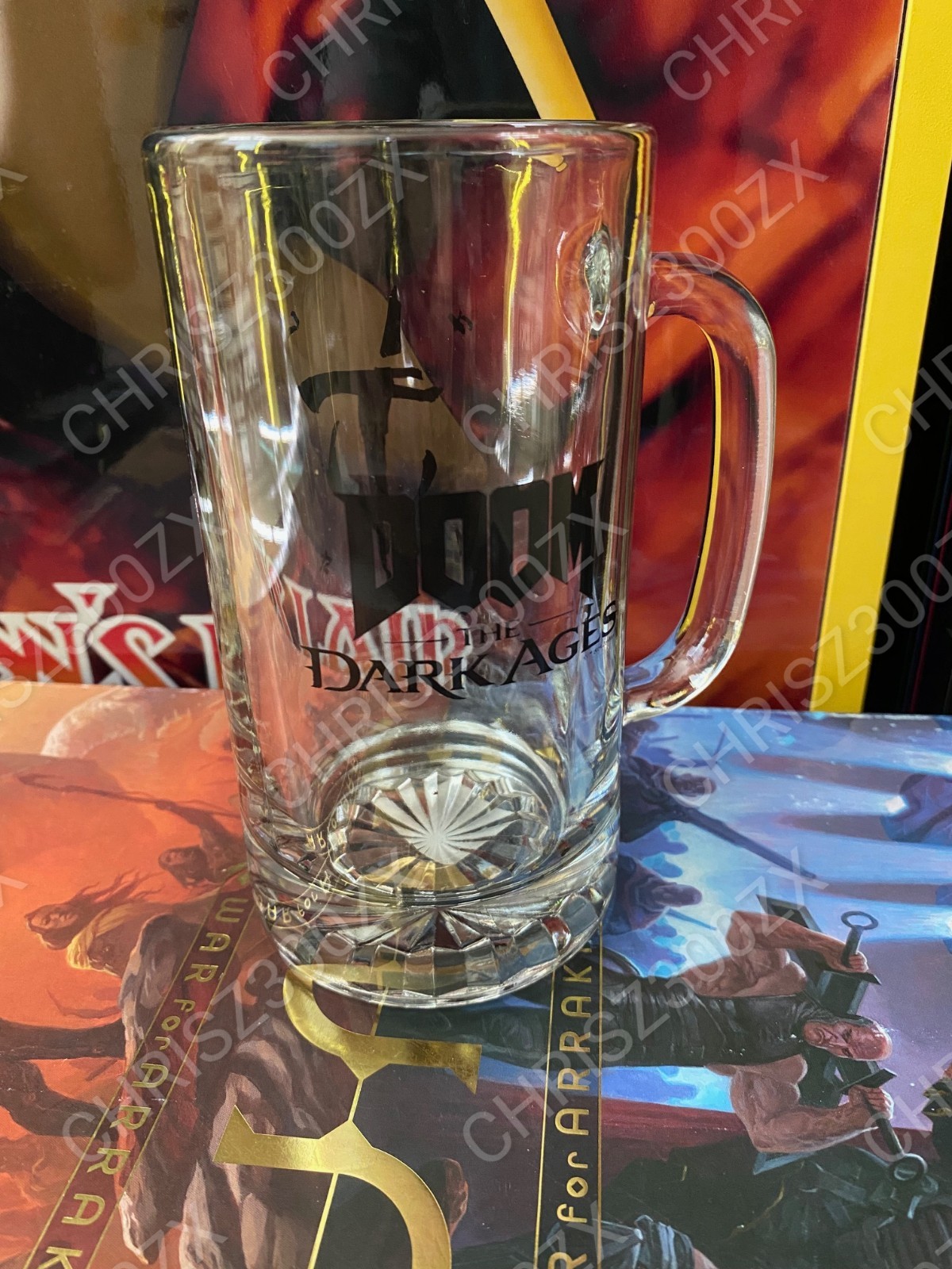 DOOM The Dark Ages Tankard Stein Beer Mug Cup /w Mark of the doom Slayer Logo