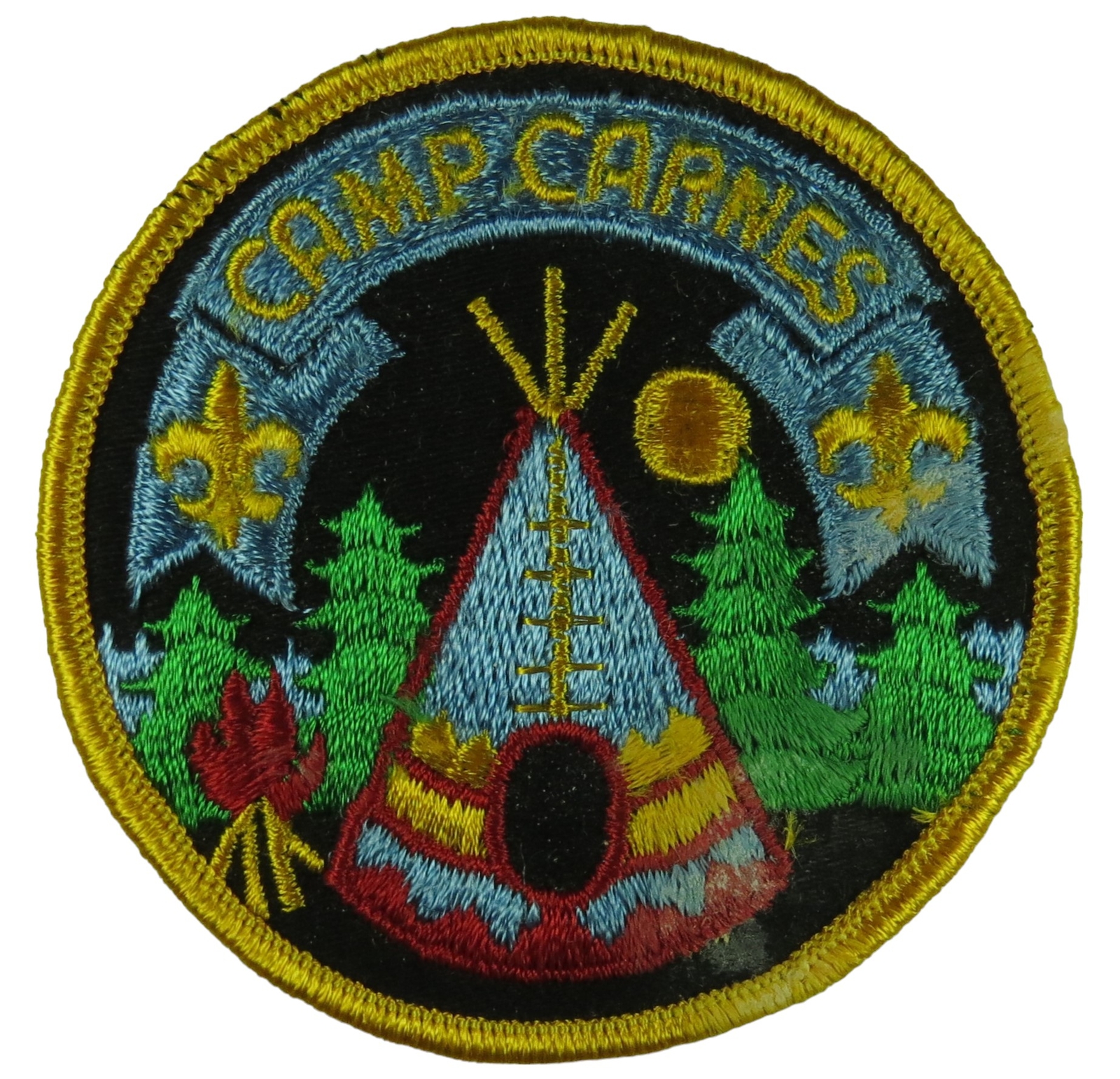 Jasper Council Camp Carnes Patch YEL Bdr (WY430)
