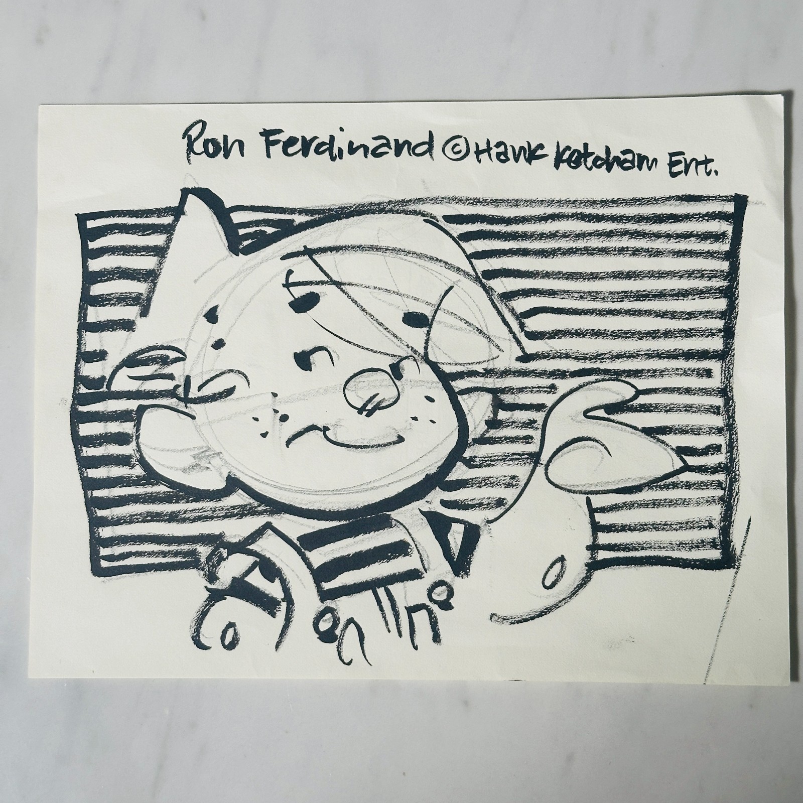 Dennis The Menace - ( Autographed Sketch ) - Ron Ferdinand