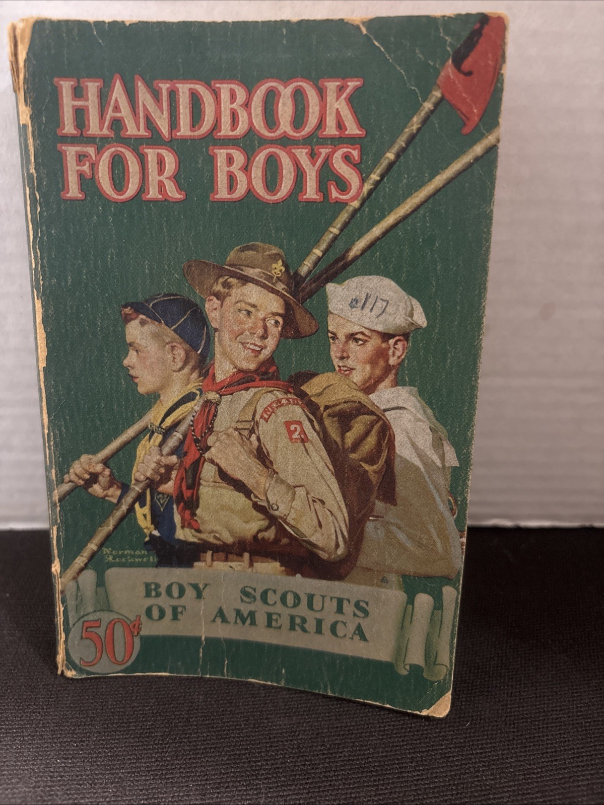 1940 Handbook for Boys 1st Ed. 34th Print. Boy Scouts of America- Rockwell Cover