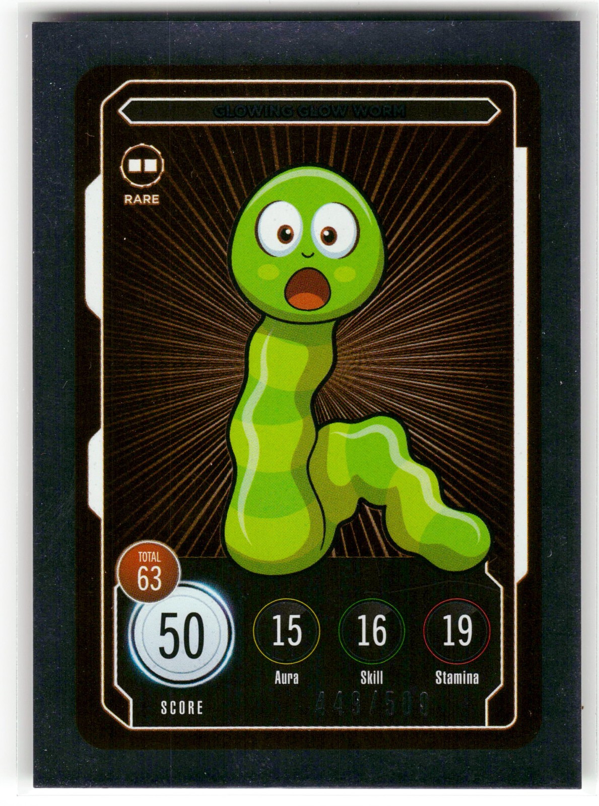 Glowing Glow Worm #449/500 Rare VeeFriends 2022 Series 2 TCG Compete & Collect