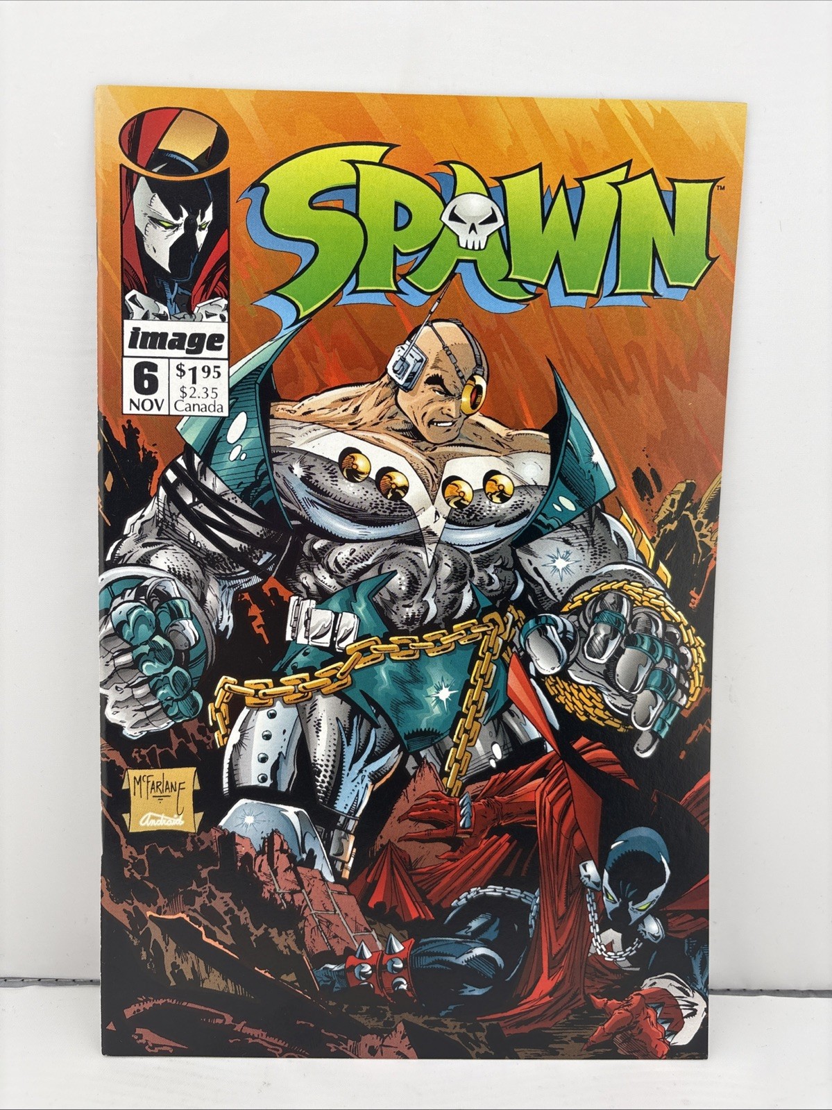 Spawn #6 Image Comic Book Todd McFarlane 1992 Near Mint Comic Book.