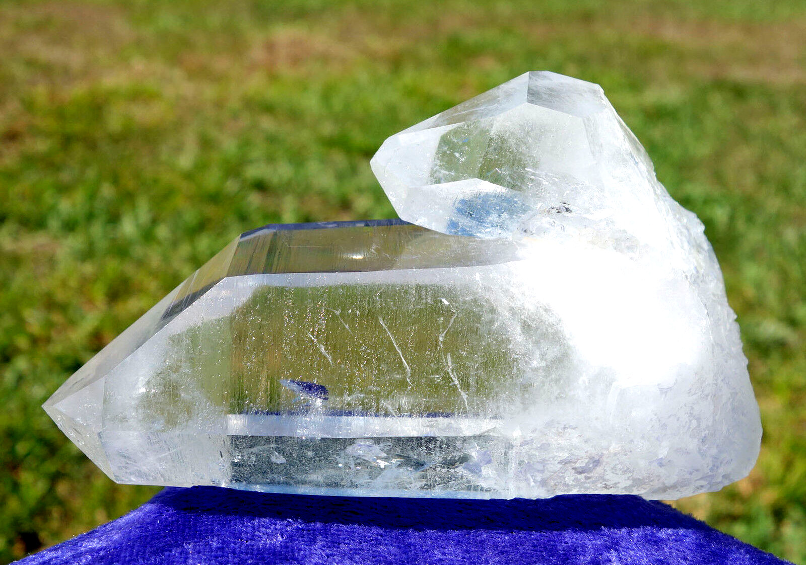 Water Clear QUARTZ Penetrator Crystal Point w Record Keepers For Sale #5373