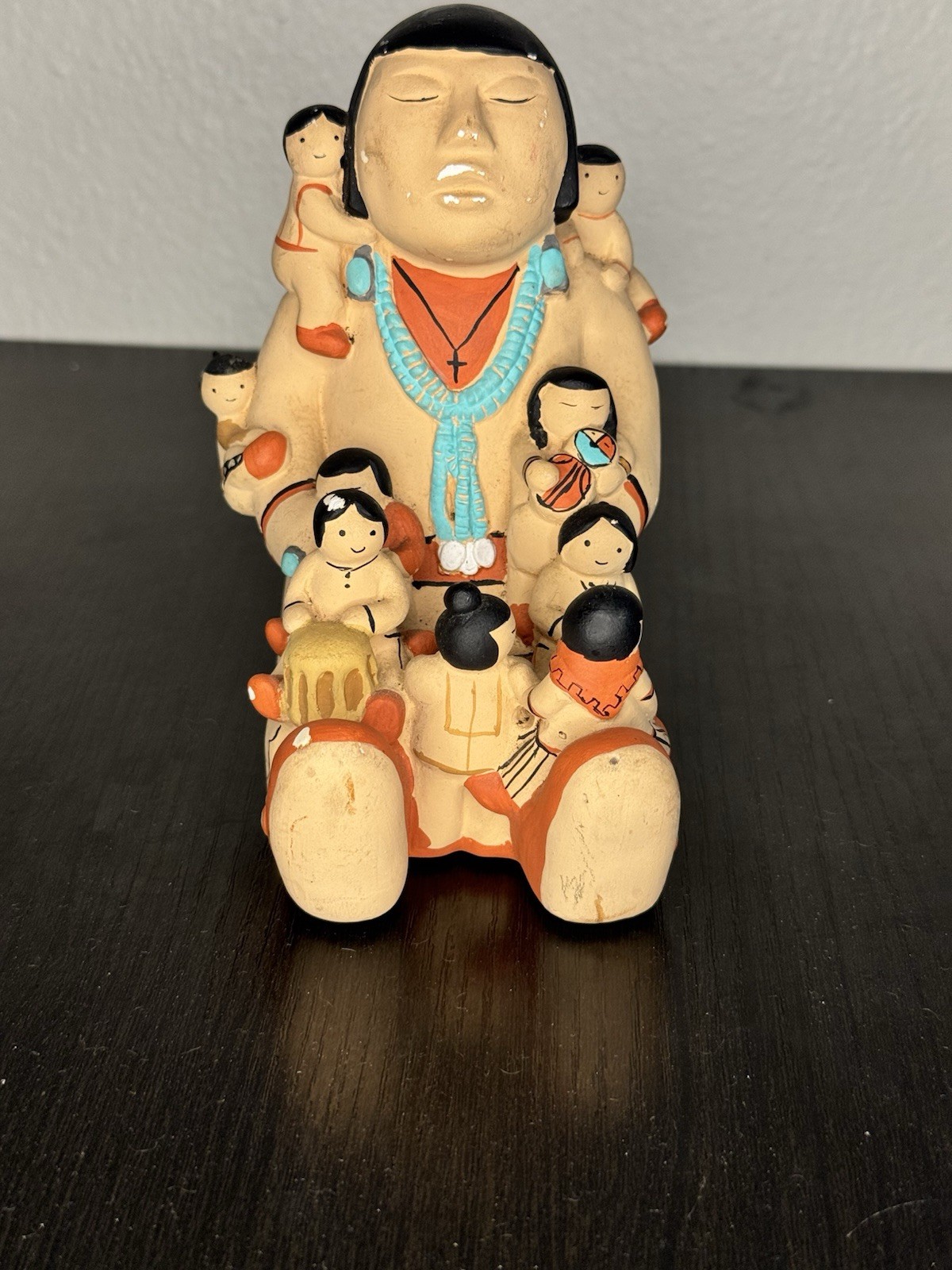 Vintage 1984 Teissedre Storyteller Pottery Figurine
