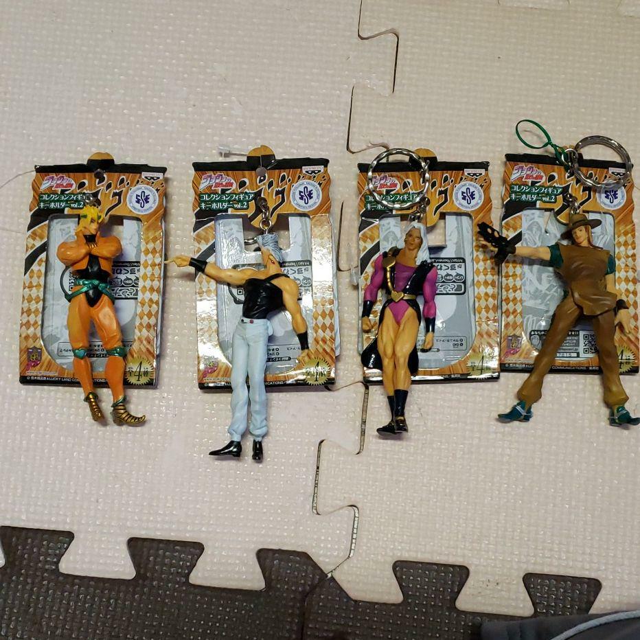 4 set, JoJo\'s Bizarre Adventure, Banpresto Keychain/holder figure Vol.4