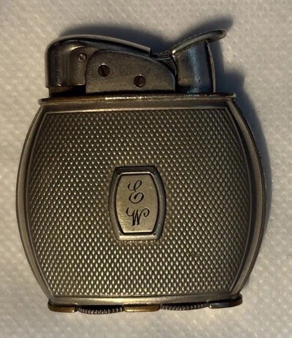 Vintage Evans Lighter, Untested, Initials EW, Made in USA