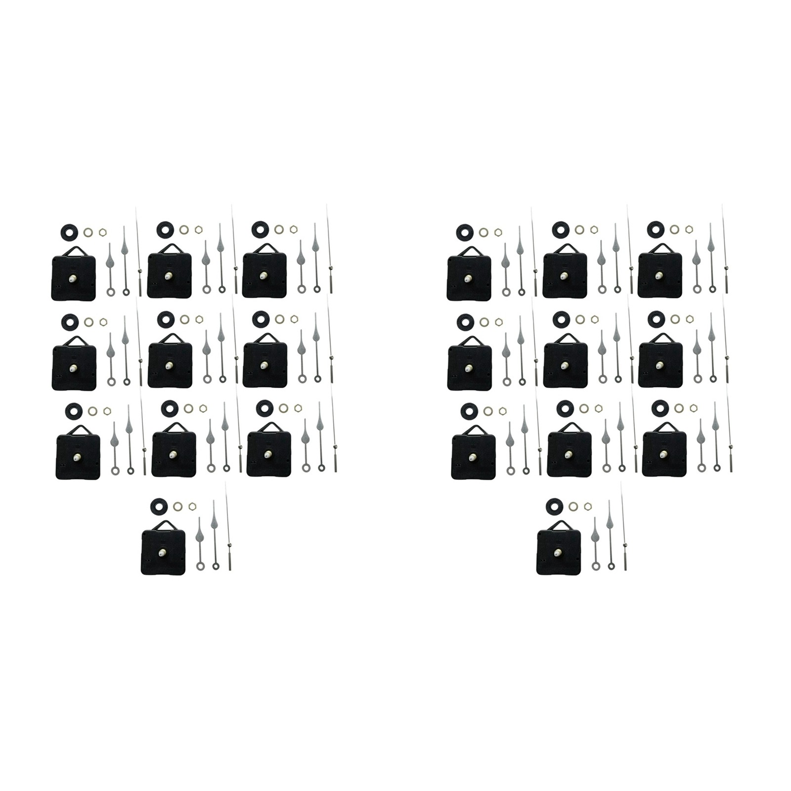 20Pcs DIY Silent Movement Mechanism Spindle Hands Sets Wall Quartz DIY1428