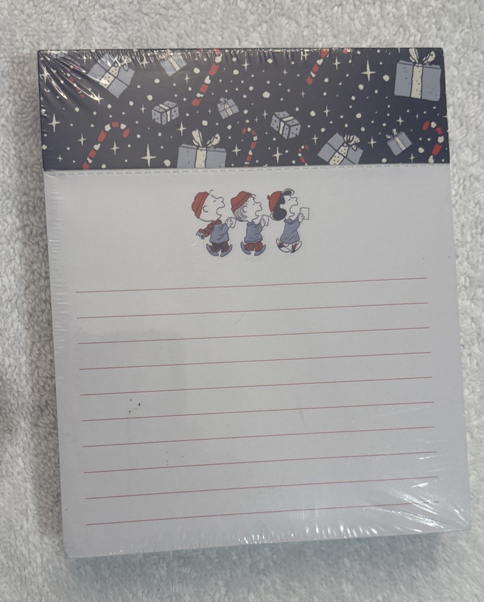 New Graphique Peanuts Gang Holiday Jotter Notepad Charlie Brown Snoopy 250 Shts