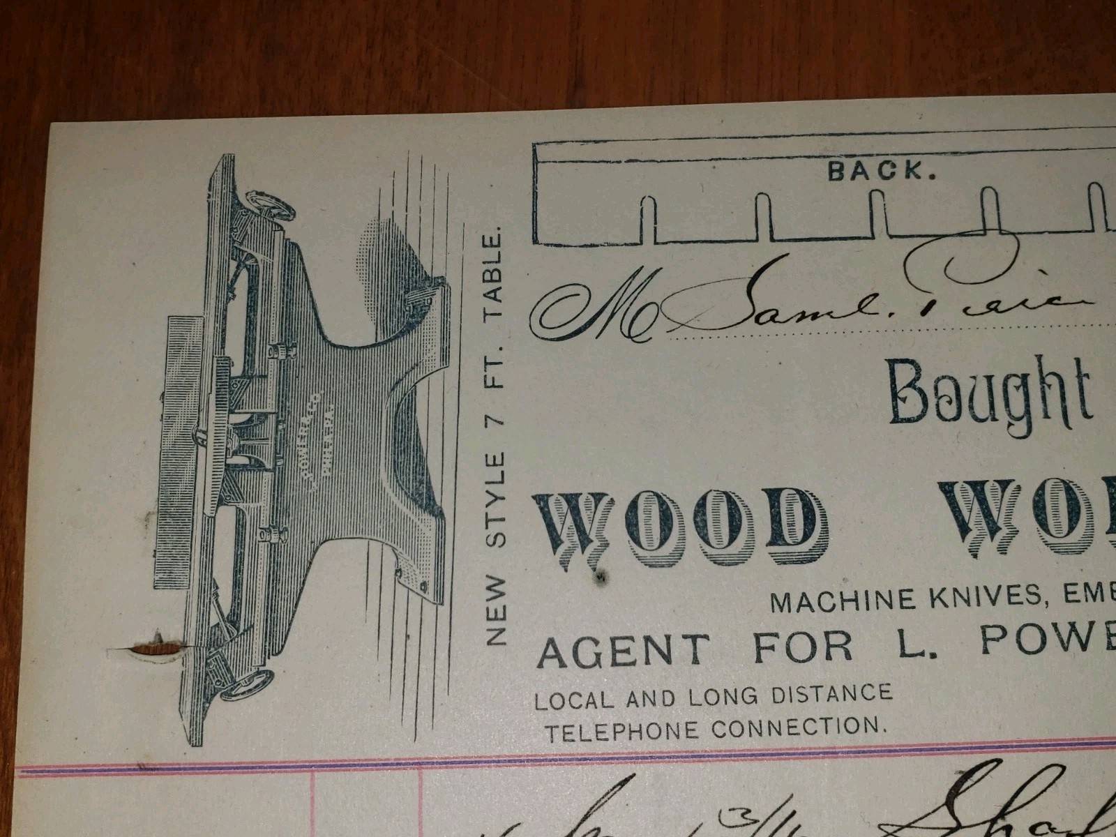 VINTAGE 1898 William H Field Boston Mass Wood Working Machinery Illustrated
