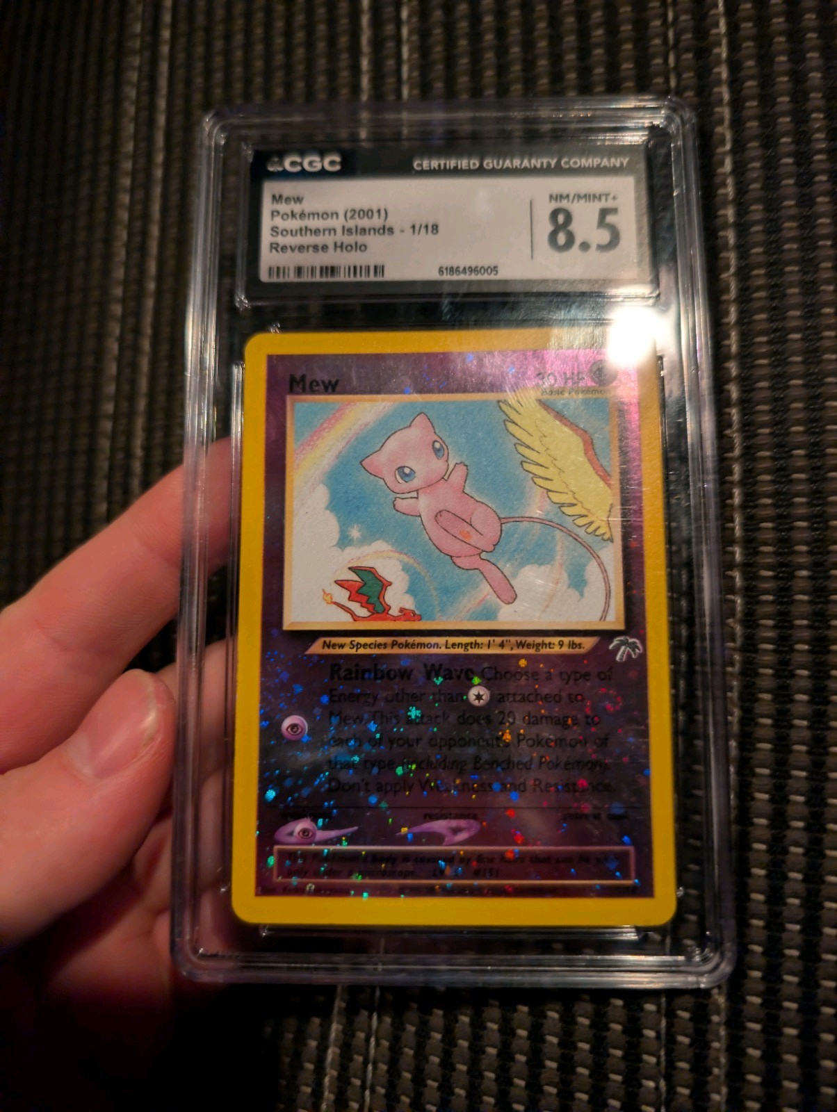 Pokemon Mew 1/18 Southern Islands CGC 8.5