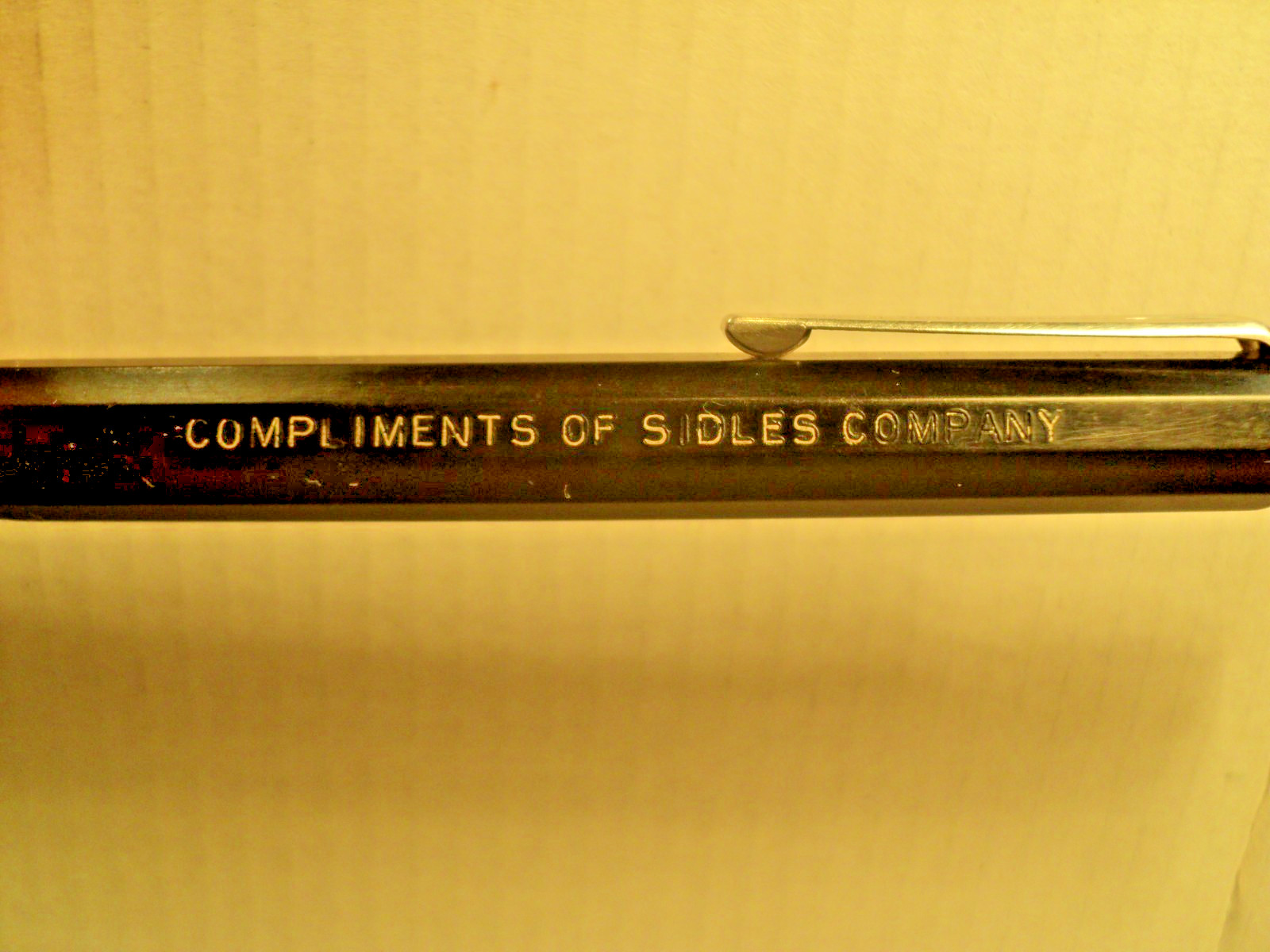 Vintage Autopoint Mechanical Pencil Kendall Compliments Of Sidles Co 5-5/8\