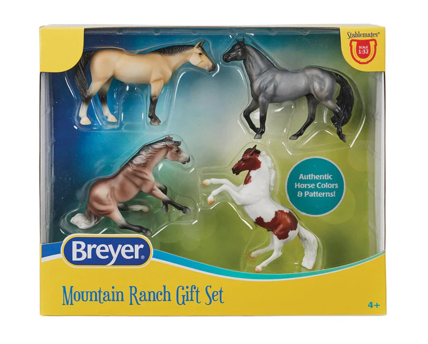 Breyer Stablemates #10256 Mountain Ranch Gift Set - Brand New