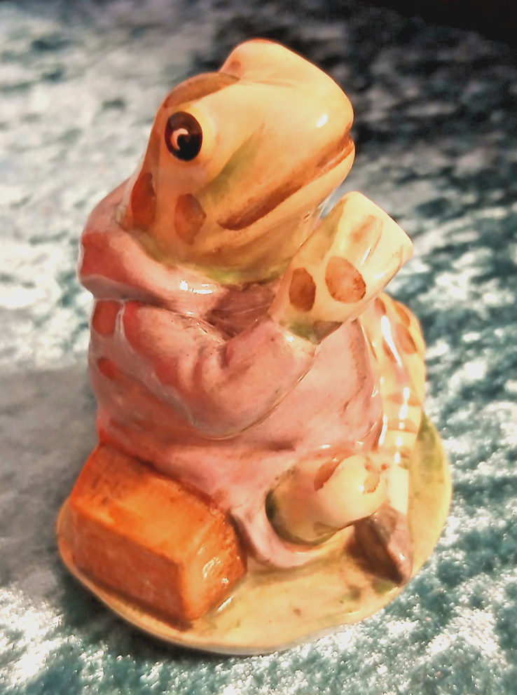 Vintage Rare Beswick England Beatrix Potter Mr. Jeremy Fisher Figurine