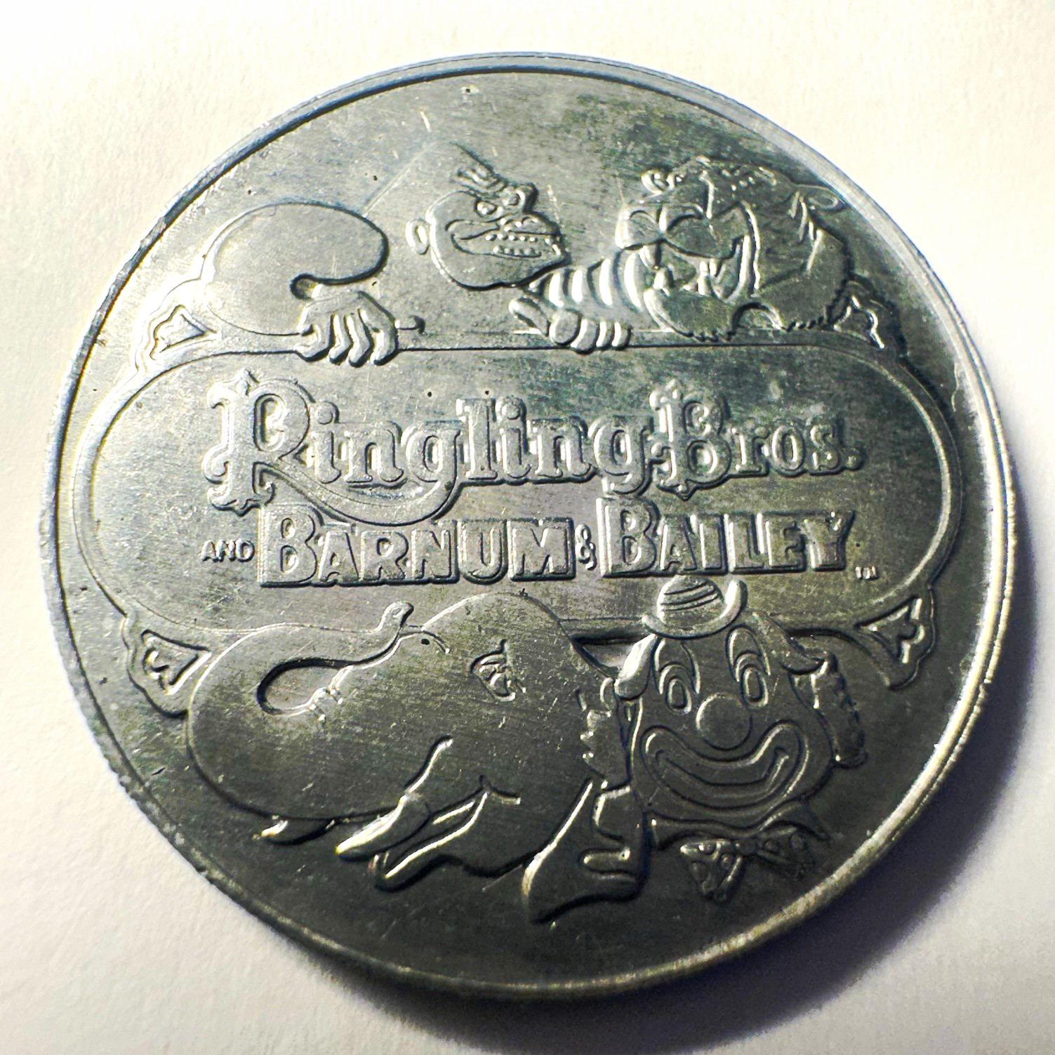 Vintage Ringling Bros Barnum & Bailey Circus Greatest Show on Earth Token