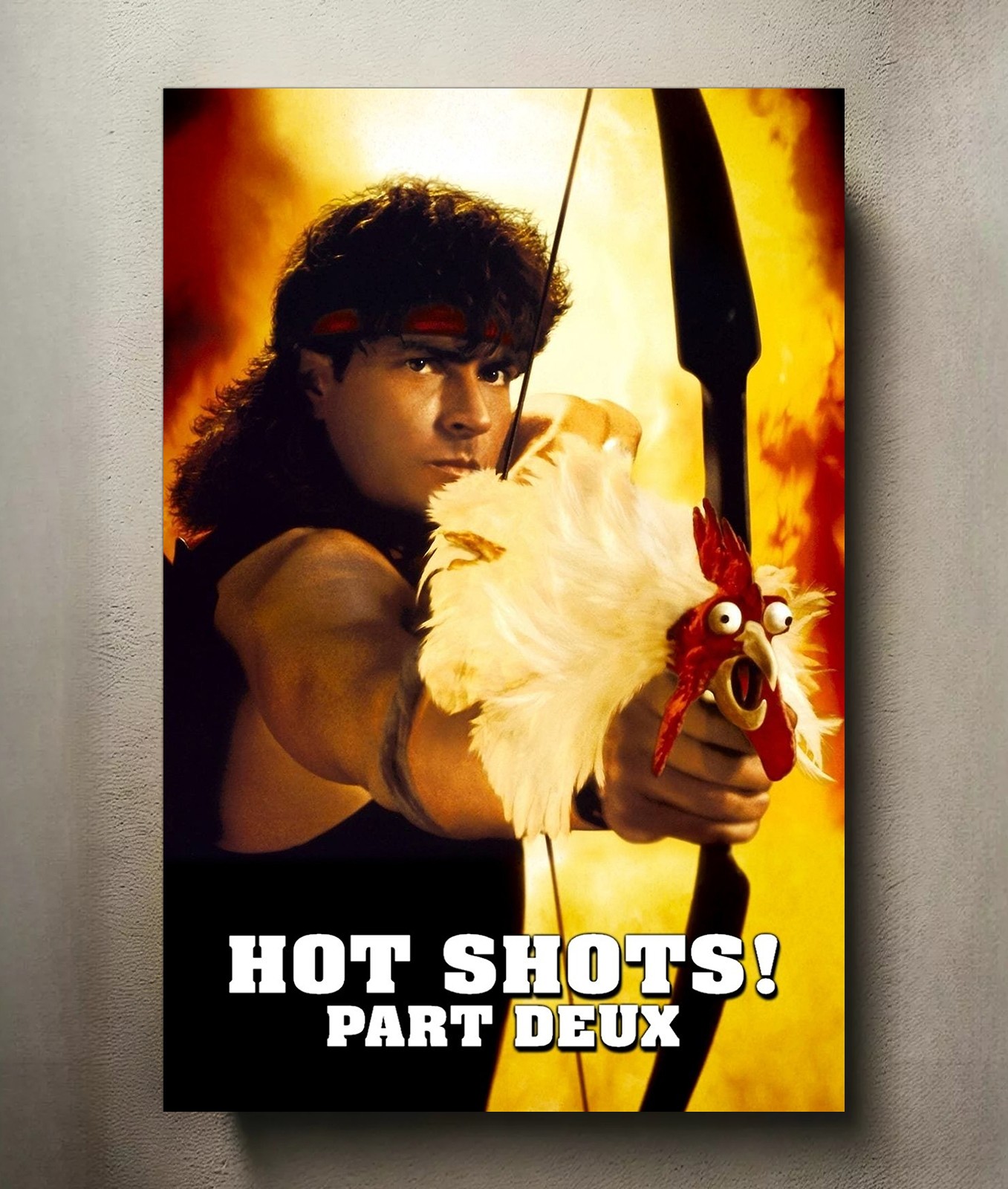Hot Shots Part Deux 8x12 Metal Movie Poster Sign