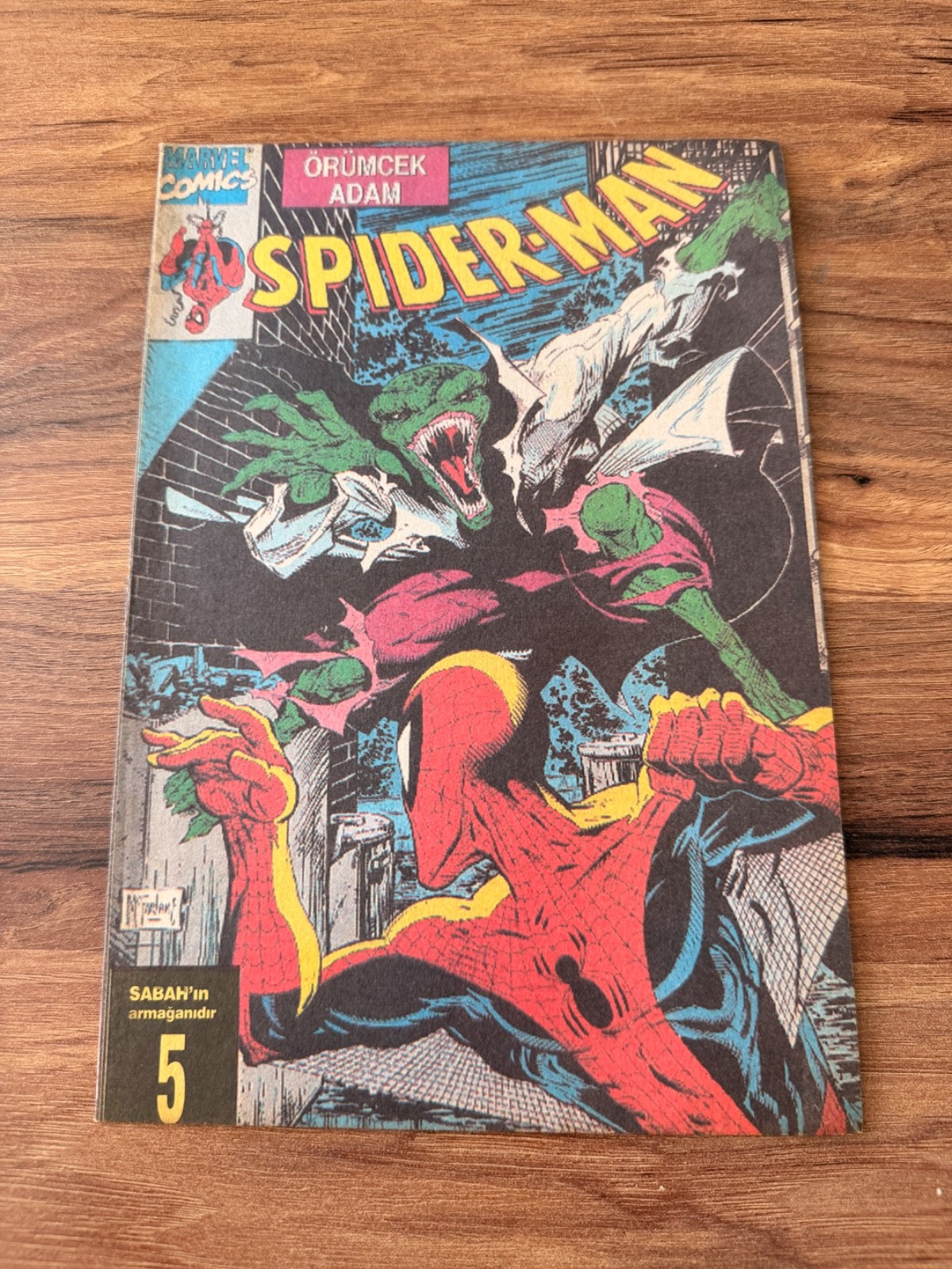 Spider-Man #5 Turkish Sabah Promo Todd McFarlane Lizard Rare Marvel Comic