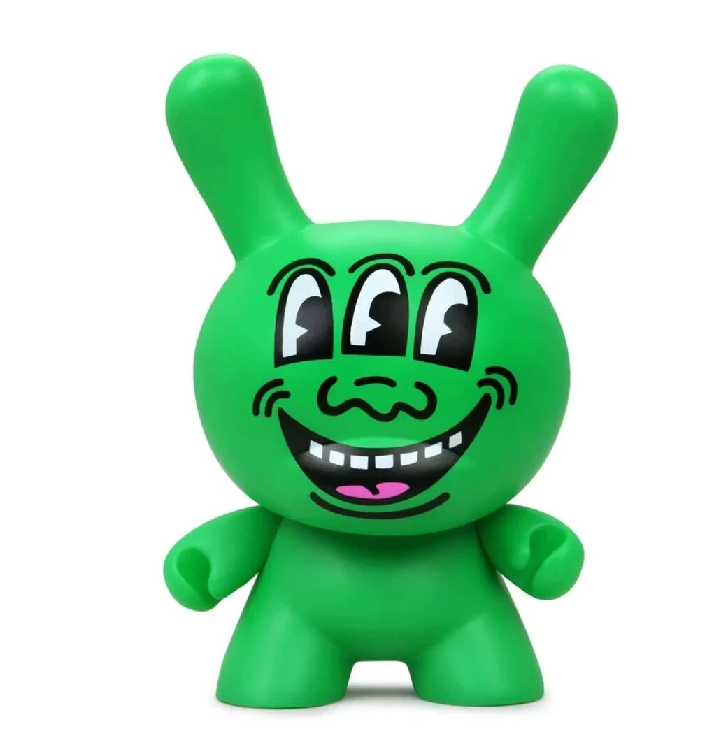 Kidrobot x Keith Haring Three-Eyed Face Masterpiece Dunny Figure New in Box