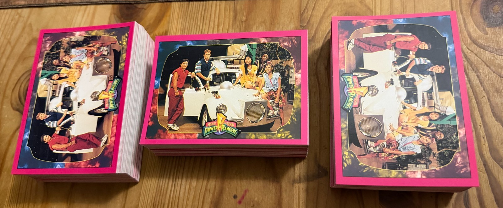 3 Sets POWER RANGERS COMPLETE SET COLLECT-A-CARD 1994 Series 2 ~ 216 cards ~72x3