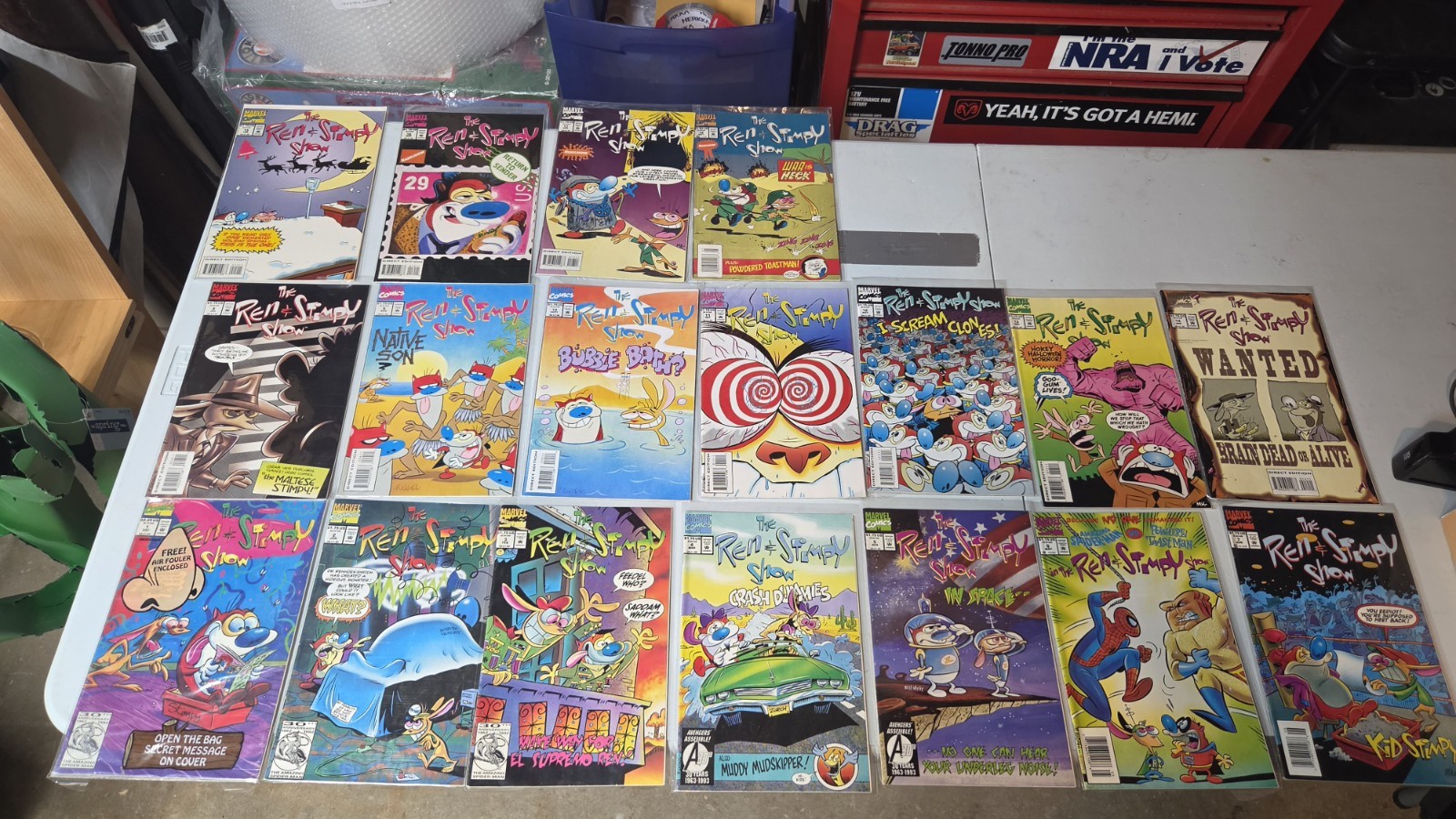 Ren And Stimpy Show #1-18 Comic Lot Run Set Marvel VFNM #1 Is New In Wrapper