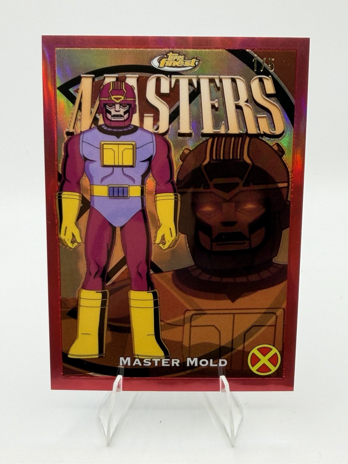 Master Mold - 2025 Topps Finest X-Men '97 #43 Red 1/5