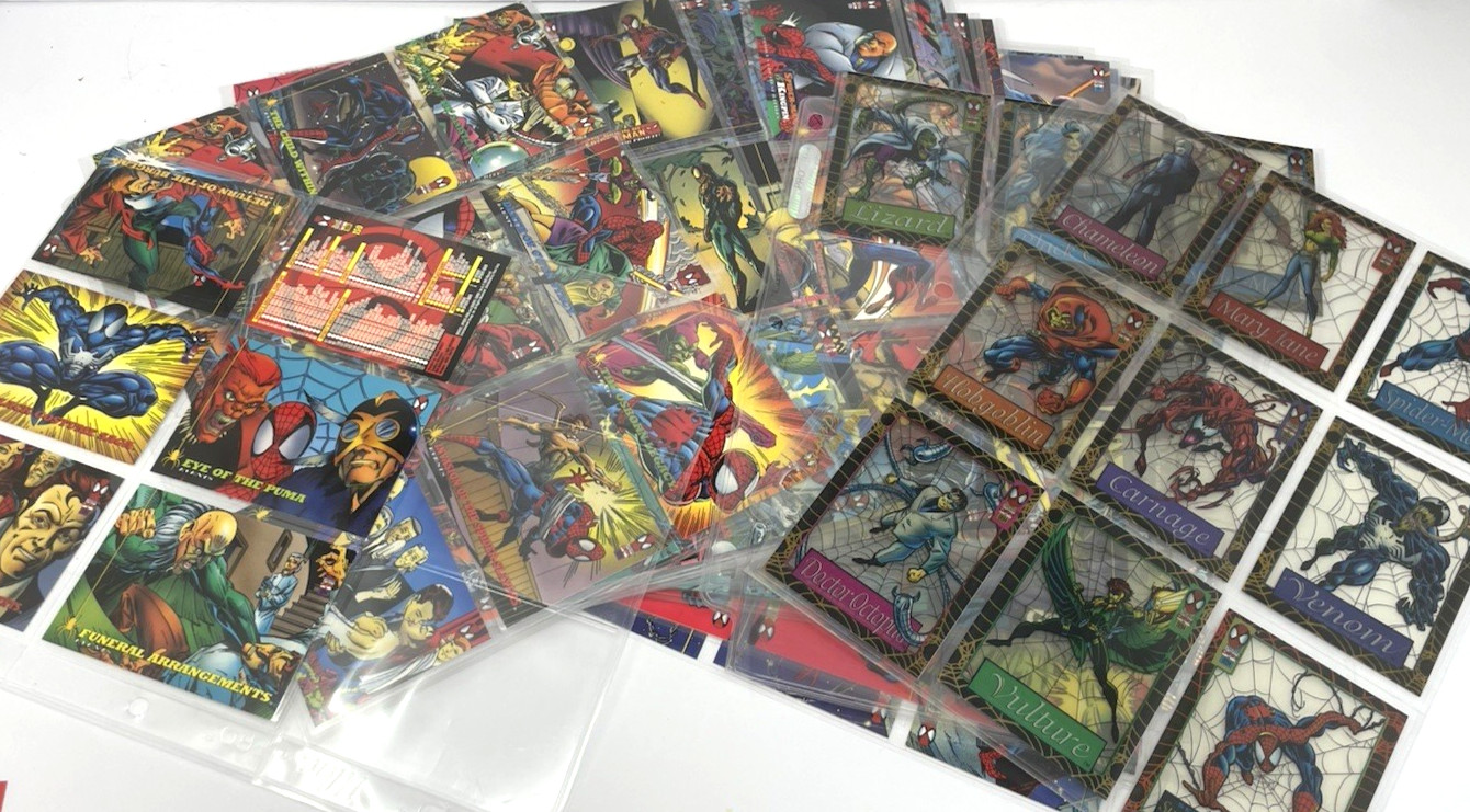1994 MARVEL Spider-Man COMPLETE  150 Card Set & All 12 Suspended Animation Set