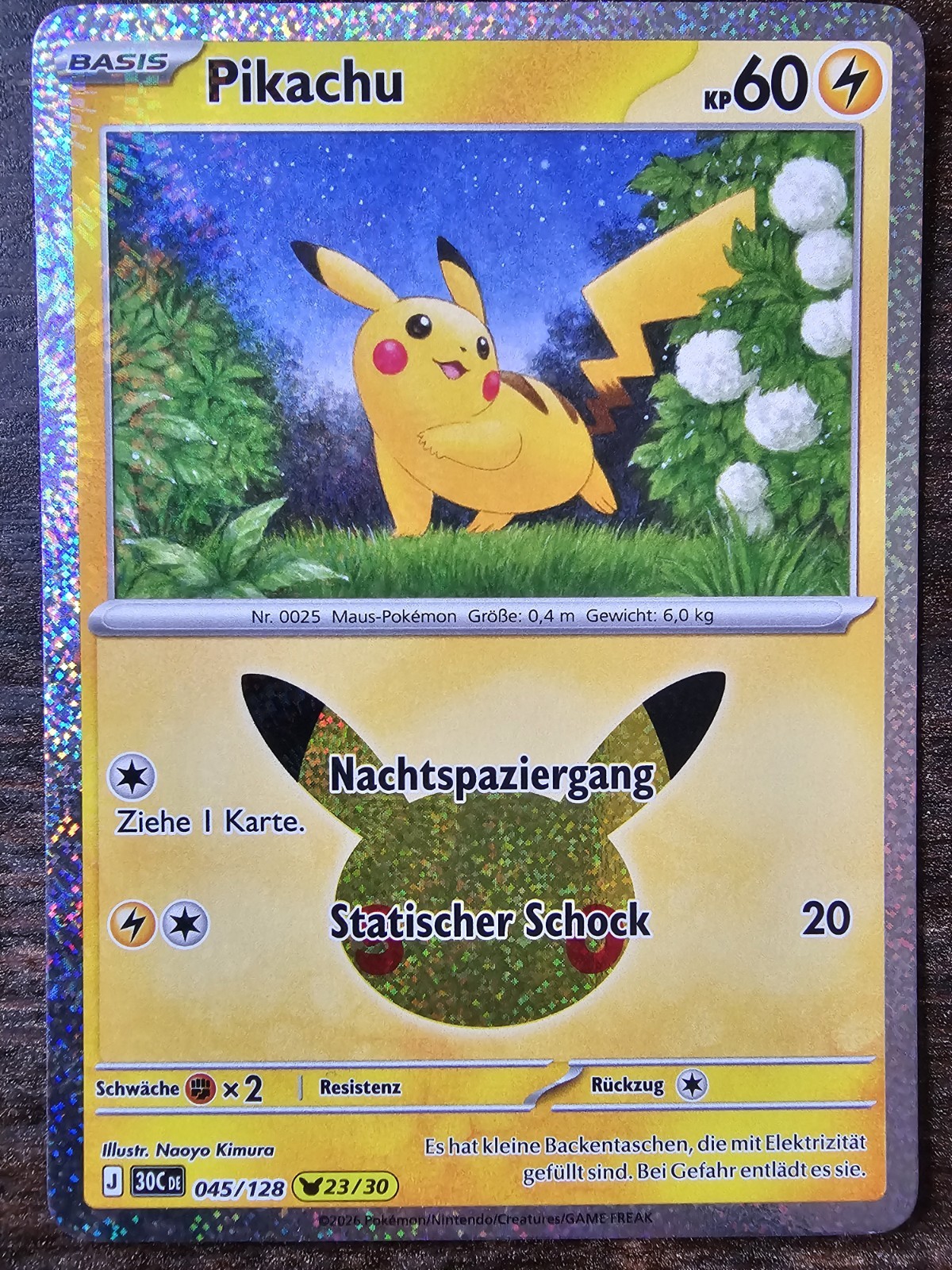 Pokemon, Pikachu, 30C-DE 045/128