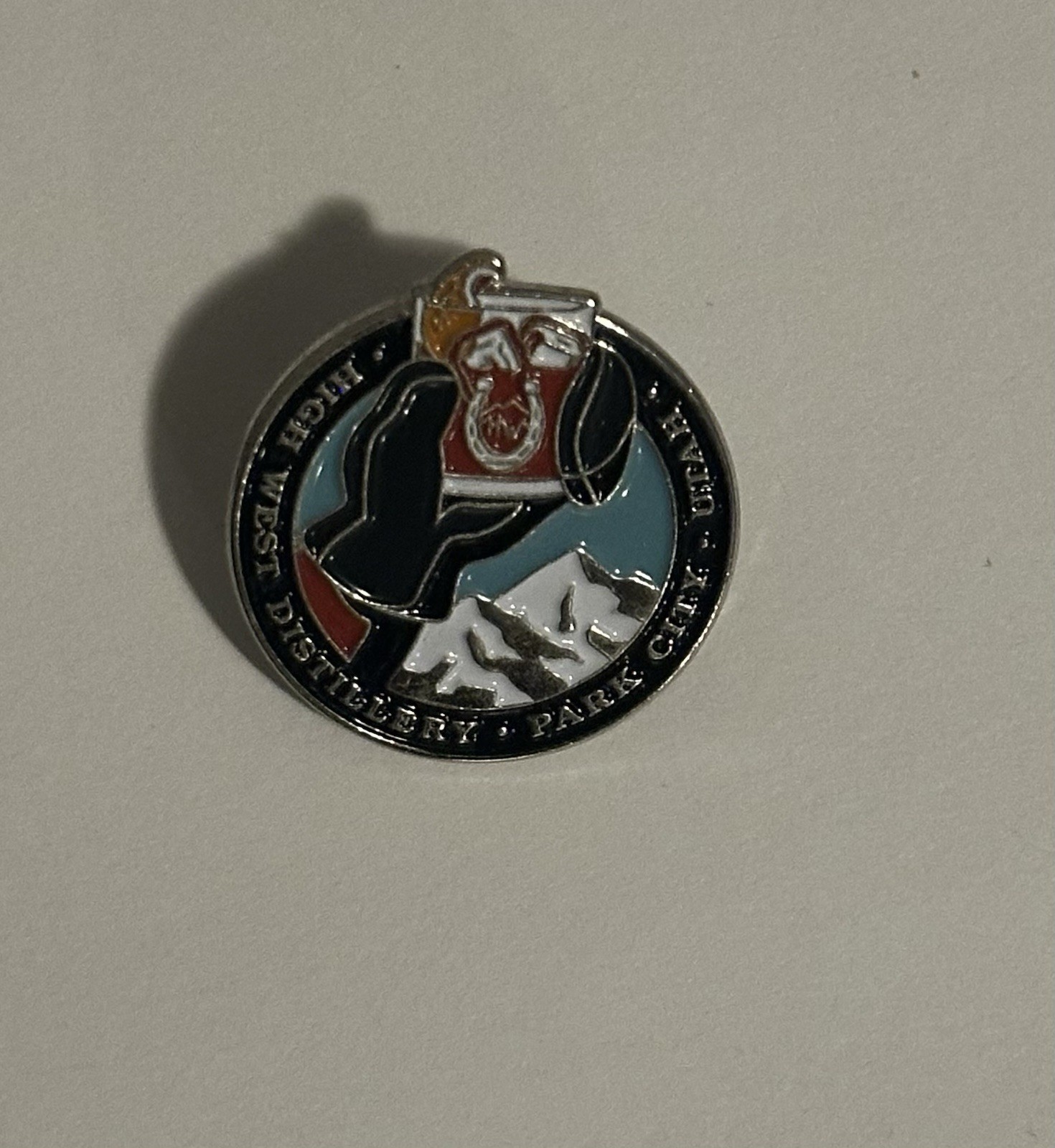 High West Bourbon Whiskey Enamel Lapel Hat Pin *BRAND NEW* Utah Small Version