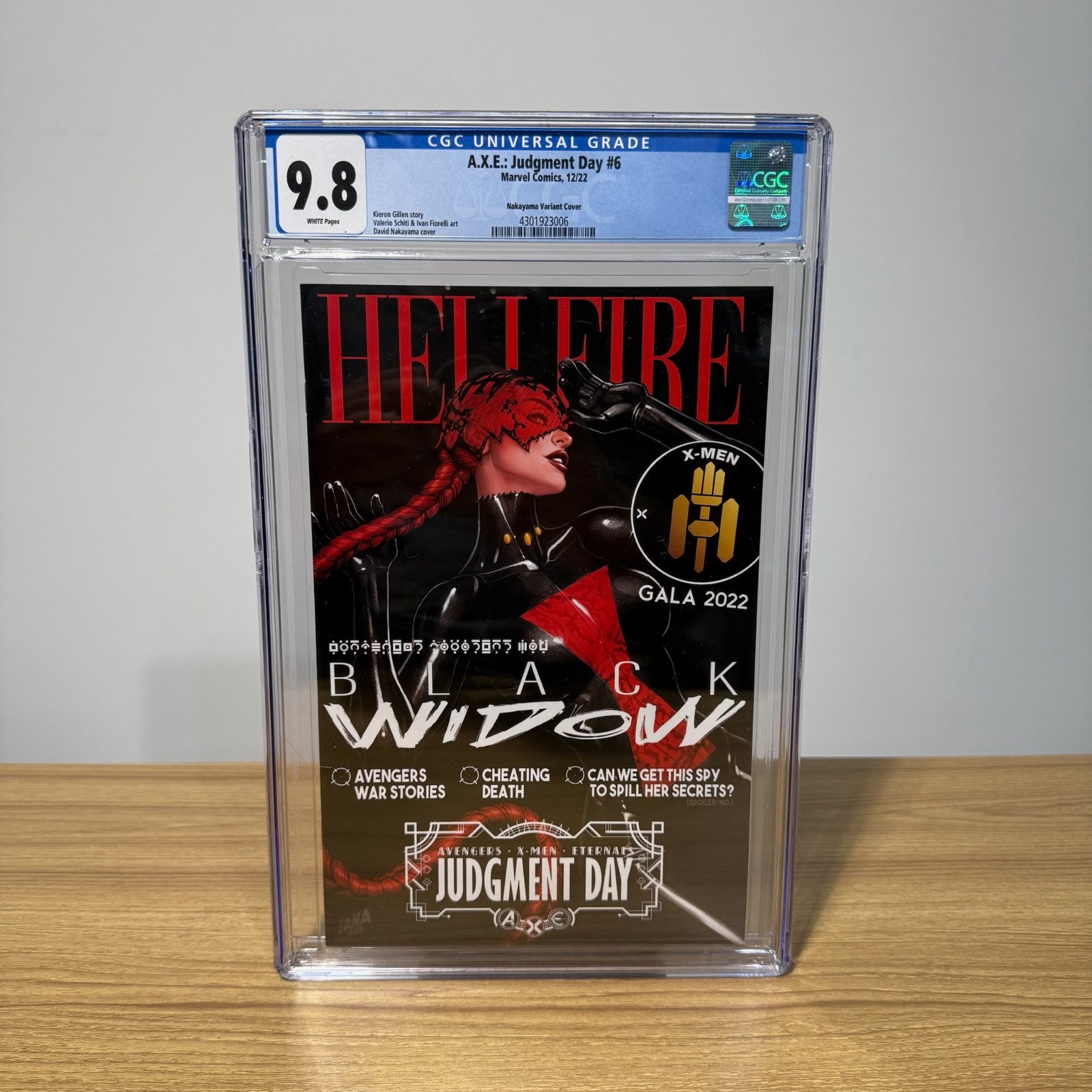 A.X.E. Judgement Day Black Widow #6 CGC 9.8 David Nakayama Marvel Comics - 2022