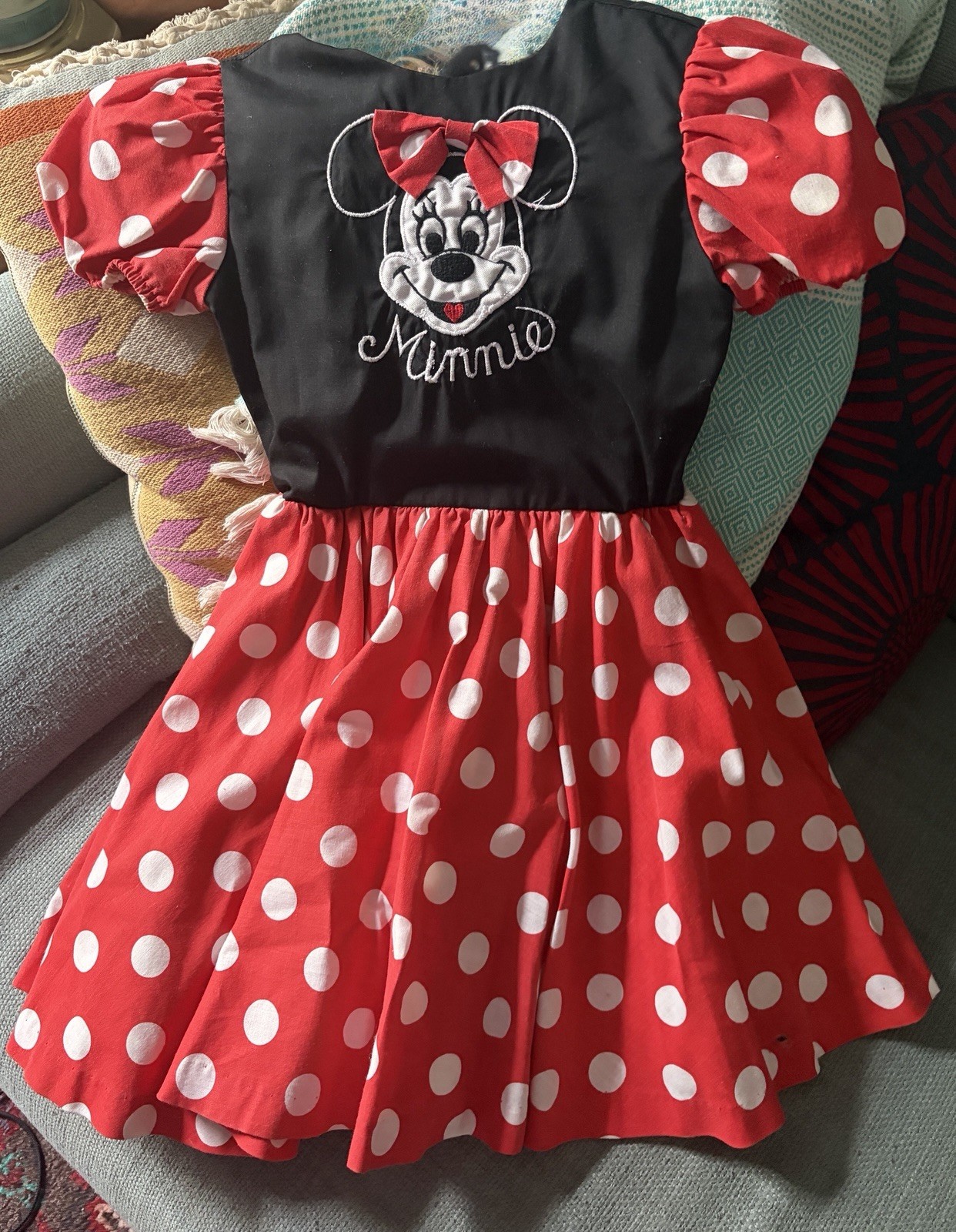 Vintage 1970s Disney Character Fashions Minnie Mouse Dress Costume Girls 70s