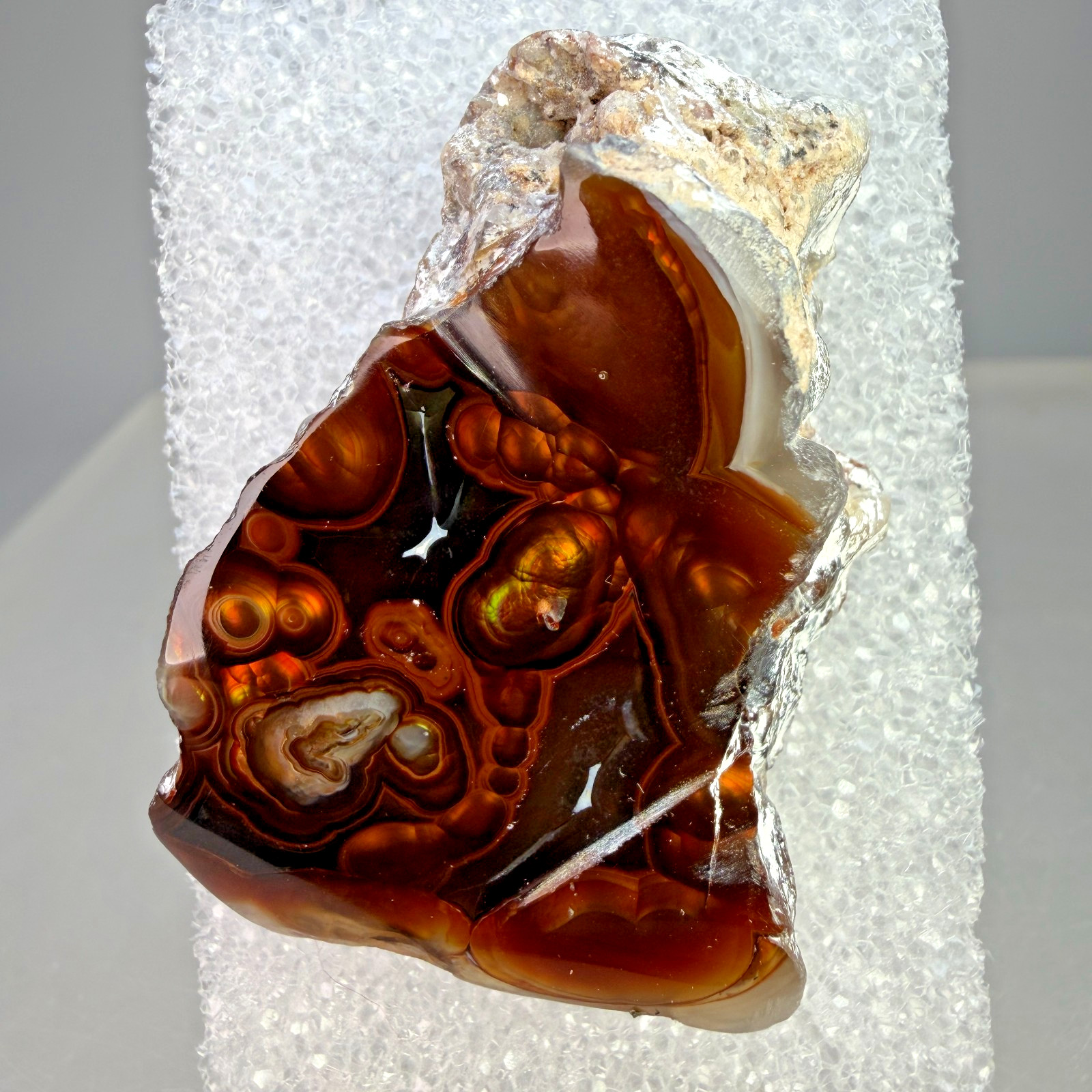 Agate var. Fire Agate: Aguascalientes, Mexico