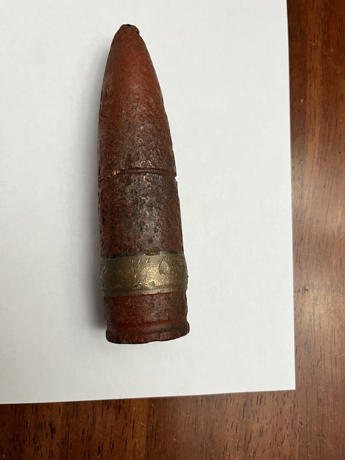 WWII WW2 US Military 40mm  Trench Art Paperweight  Vintage