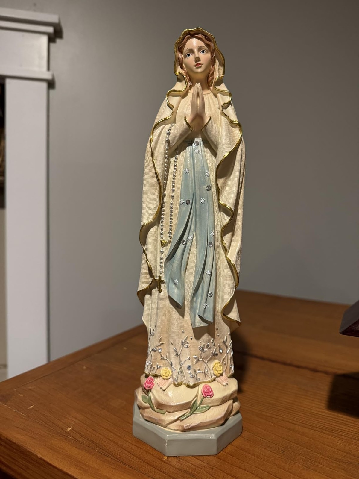 11.5 inch Virgin Mary Statue Our Lady of Lourdes Catholic Blessed Mother Gift