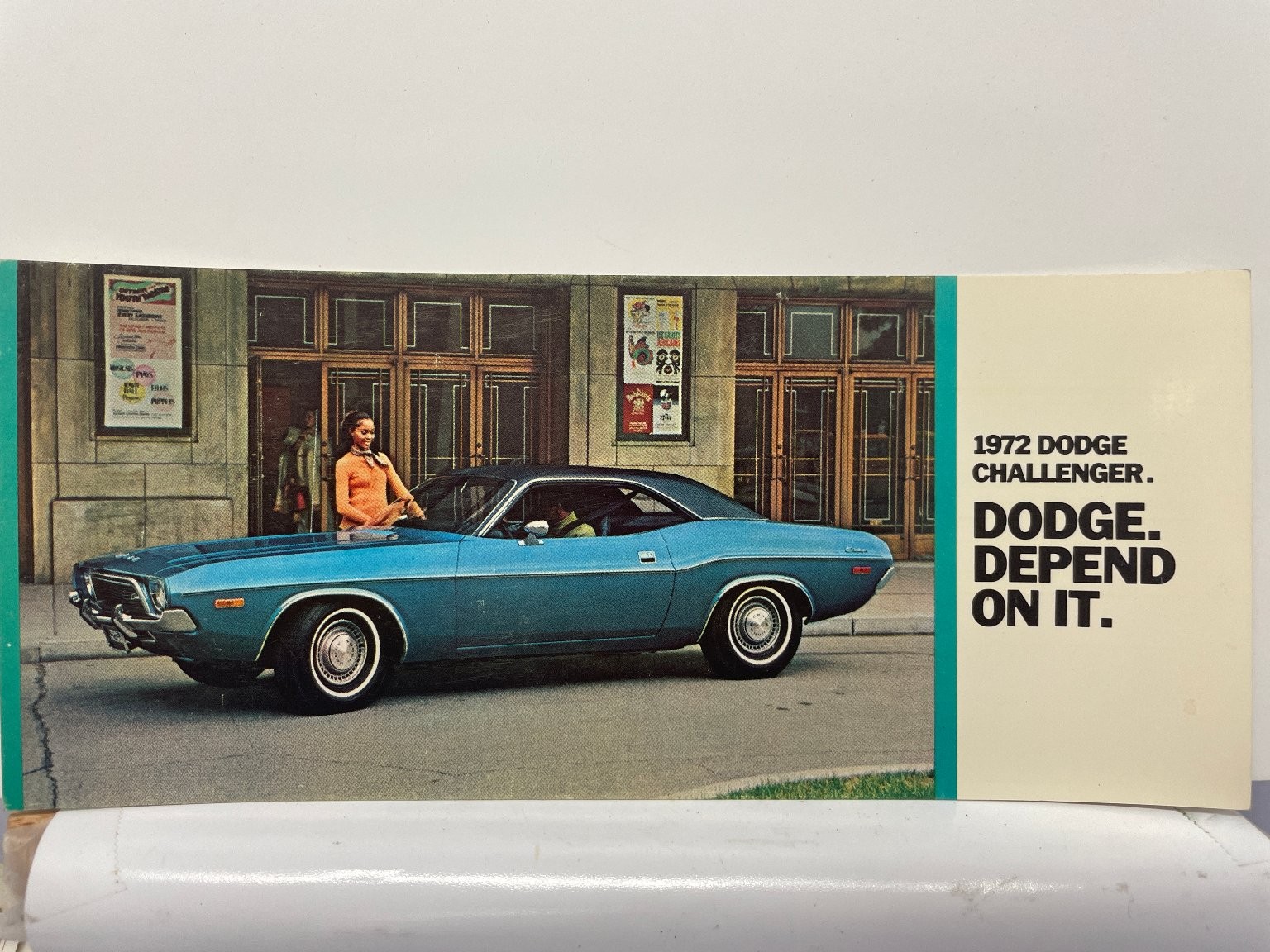 1972 Dodge Challenger Muscle Car Hayward CA Dealership Promo Postcard