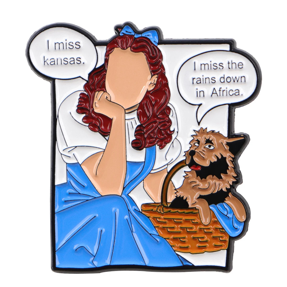 Cartoon Inspired Enamel Pin Humorous Brooch Pines Lapel Pins Badge on Backpack